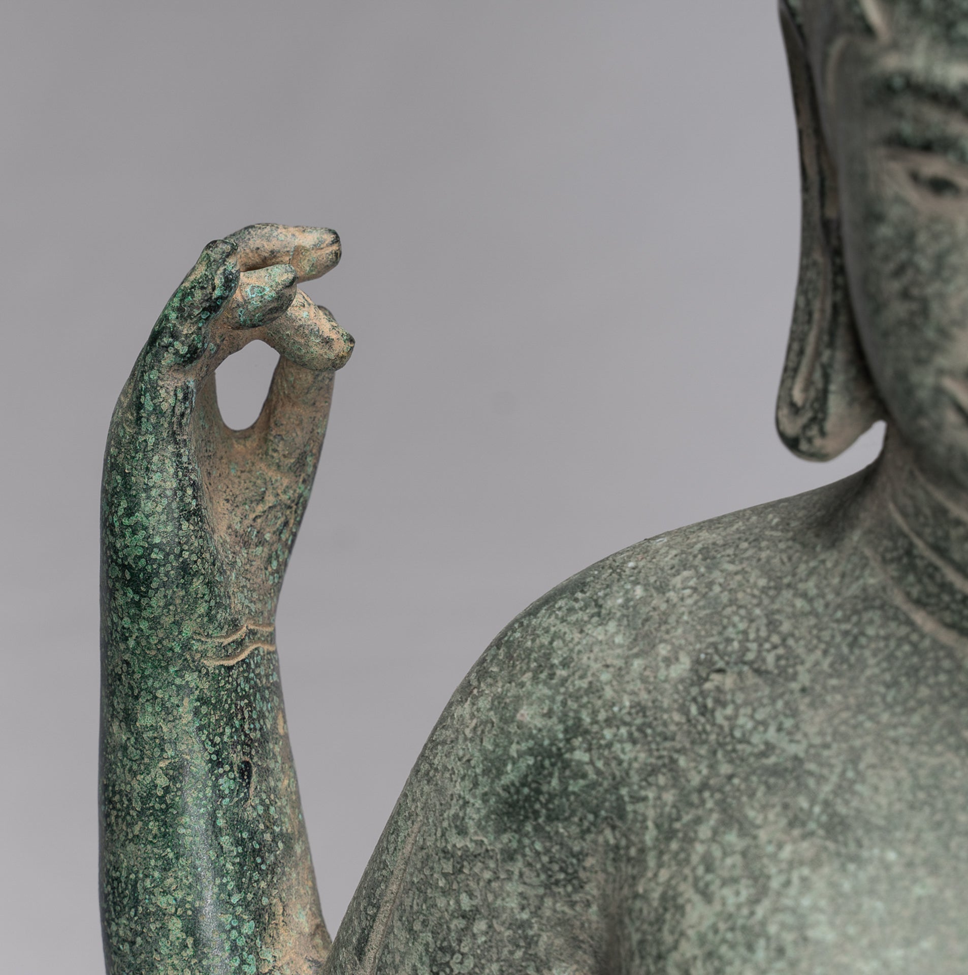 Deity Statue - Antique Khmer Style Banteay Srei Prajnaparamita Statue / Goddess - 72cm/29"