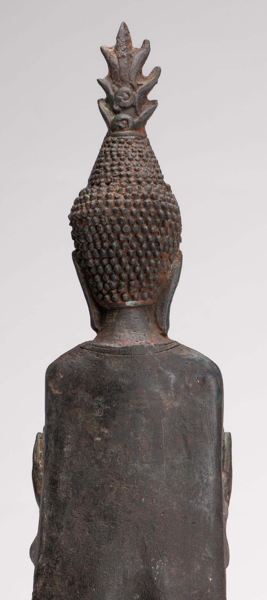Buddha Statue - Antique Laos Style Standing Buddha Statue in Dharmachakra Teaching Mudra - 50cm/20"