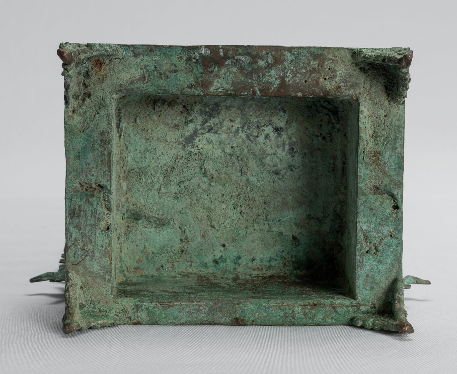 Lokeshvara Statue - Antique Indonesian Style Bronze Javanese Enthroned Seated Lokeshvara Statue -34cm/14"