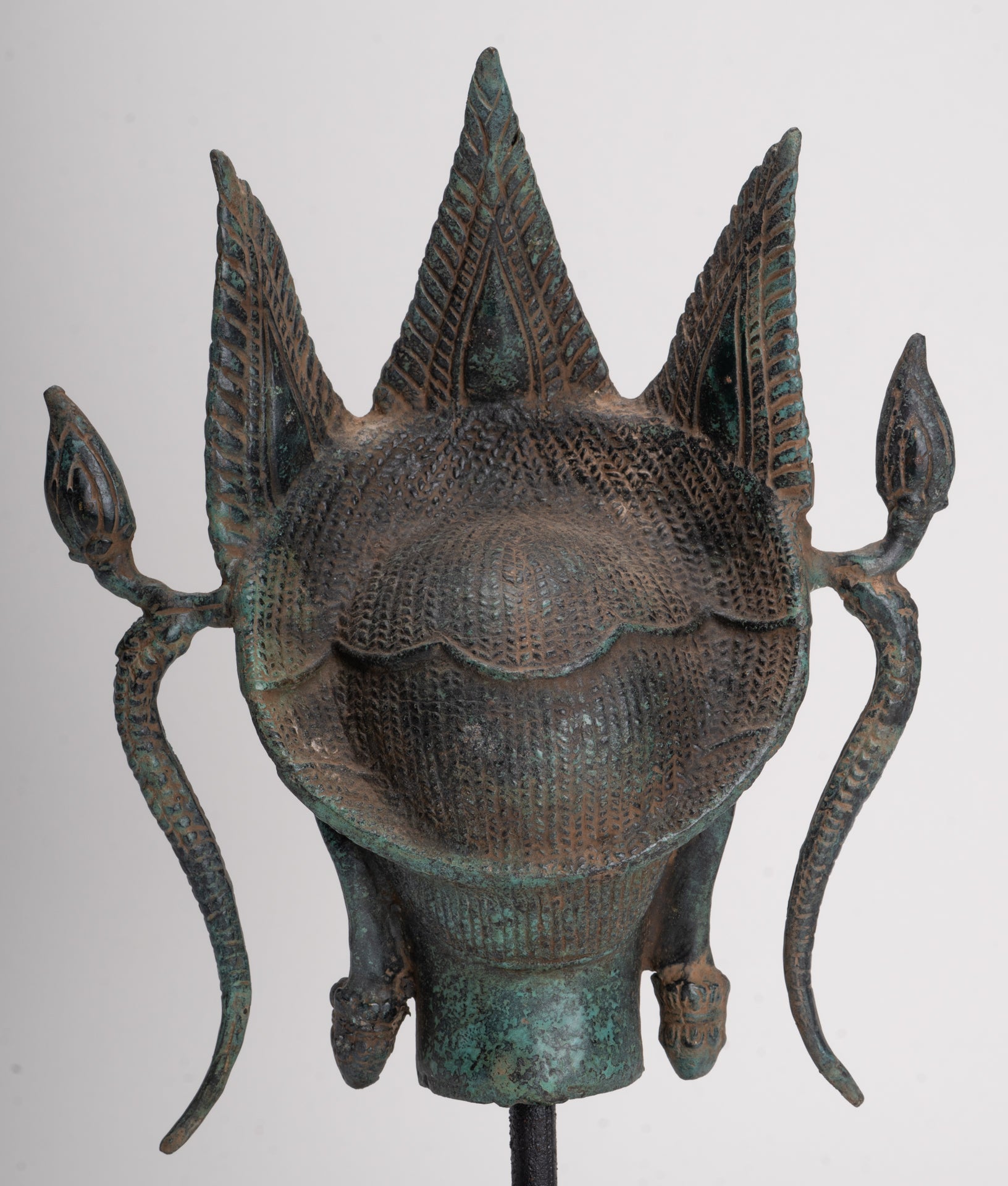 Antique Khmer Style Bronze Angkor Wat Apsara or Angel Statue - 35cm/14"