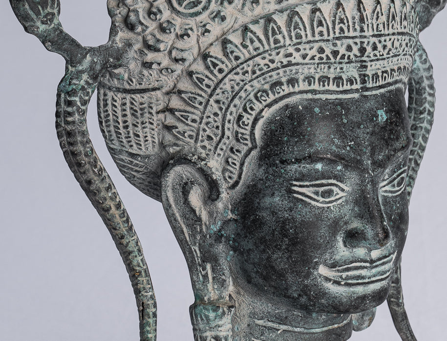 Apsara - Antique Khmer Style Bronzo Angkor Wat Apsara o Angel Statue - 35cm/14 "