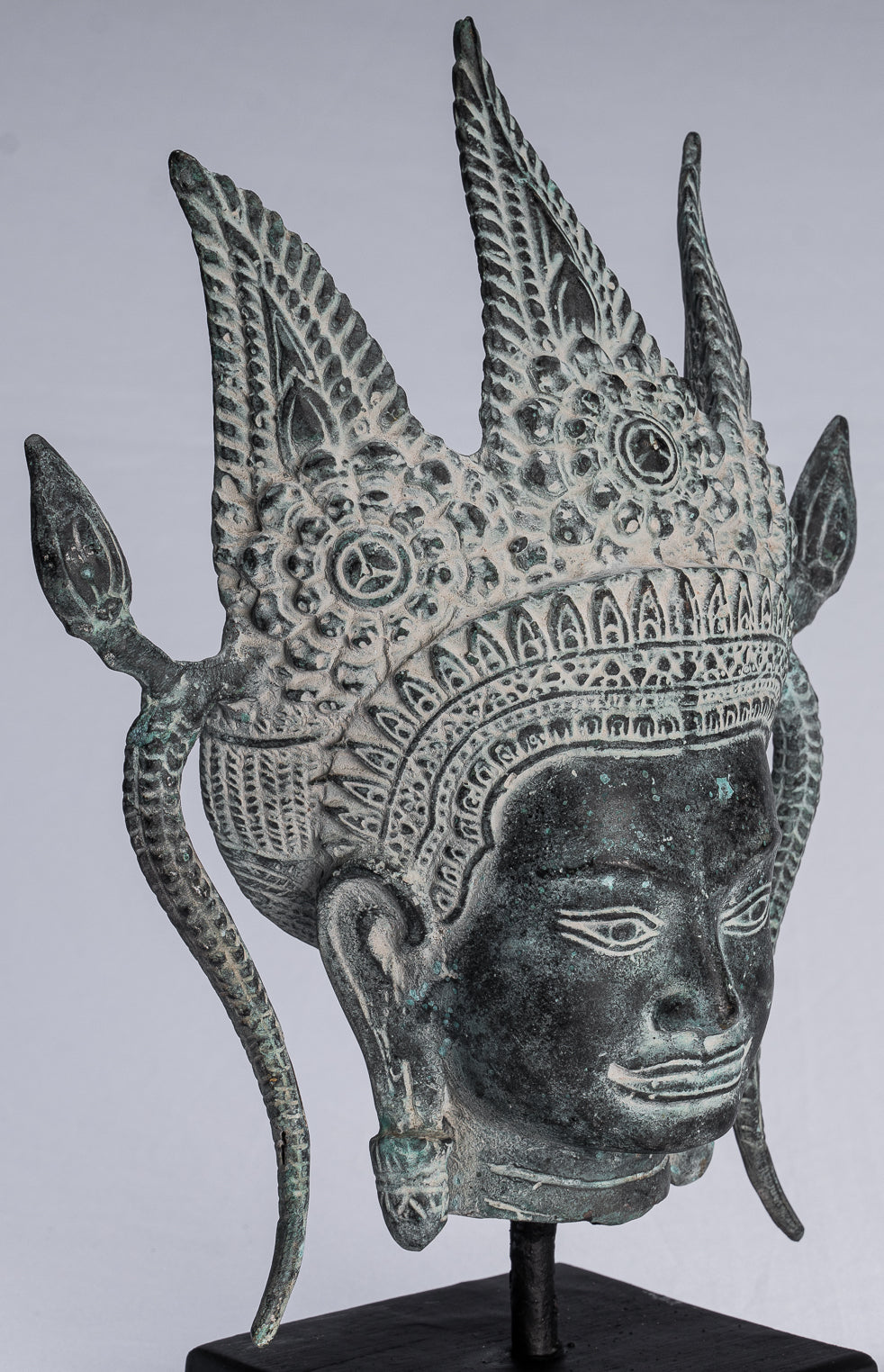 Apsara - Antique Khmer Style Bronzo Angkor Wat Apsara o Angel Statue - 35cm/14 "