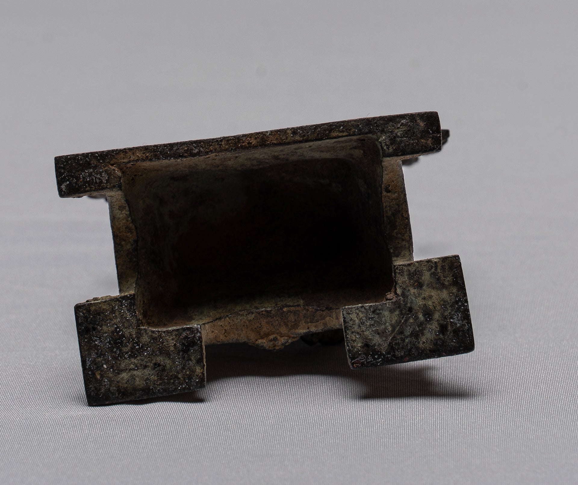 Tara Statue - Antique Java Style Majapahit Seated Bronze Devi Tara Statue - 13cm/5"