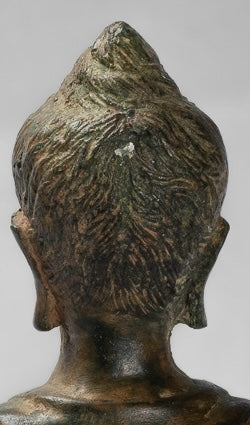 Indian Buddha Statue - Antique Gandhara Style Bronze Protection Buddha Statue - 25cm/10"