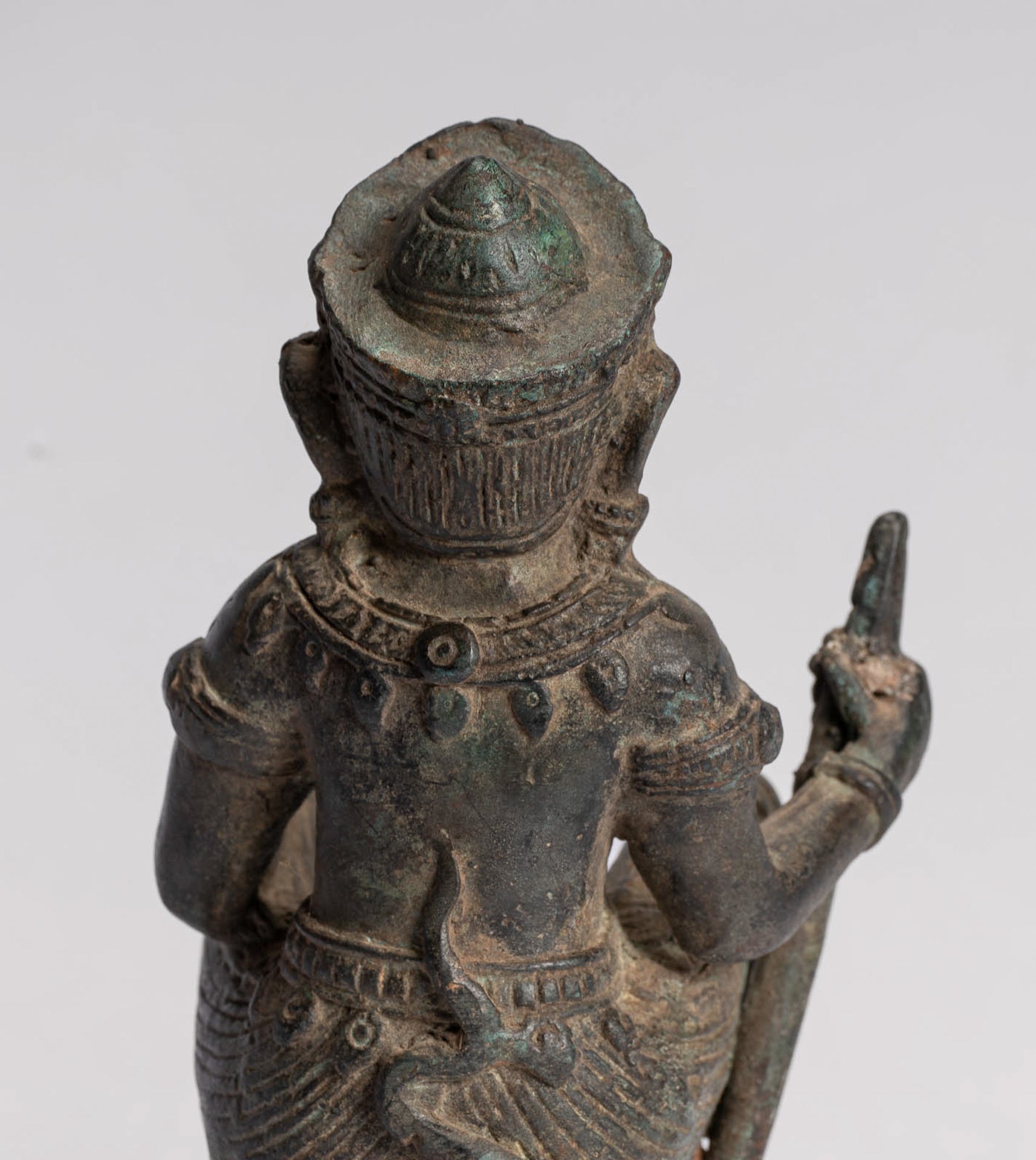 Antique Indian Style Bronze Hindu God Hanuman Statue - Avatar of Shiva - 18cm/7" Tall