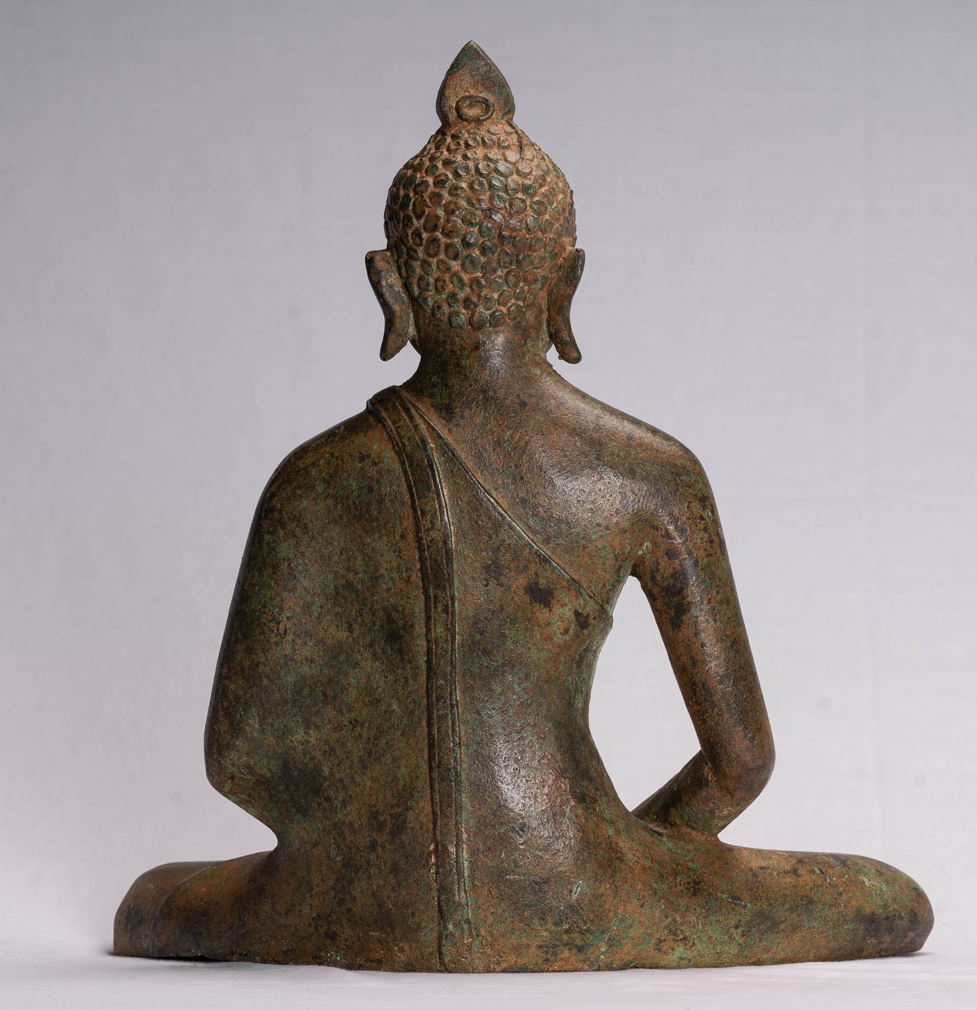 Buddha Statue (Antik) Sri Lanka Stil Bronze Sitzende Meditation Buddha Statue 35cm/14"