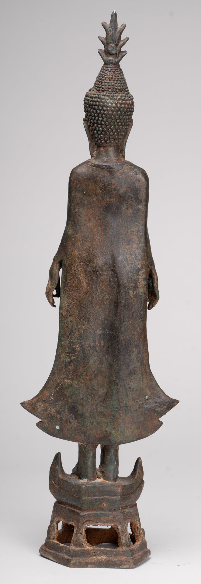 Buddha Statue - Antique Laos Style Standing Buddha Statue in Varada or Charity Mudra - 50cm/20"