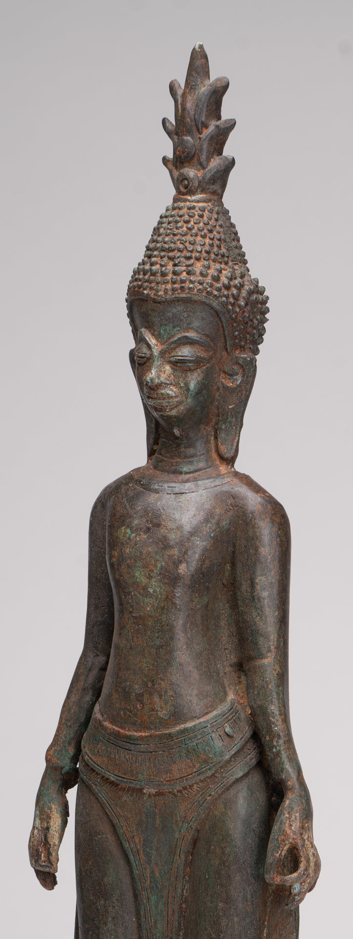 Buddha Statue - Antique Laos Style Standing Buddha Statue in Varada or Charity Mudra - 50cm/20"