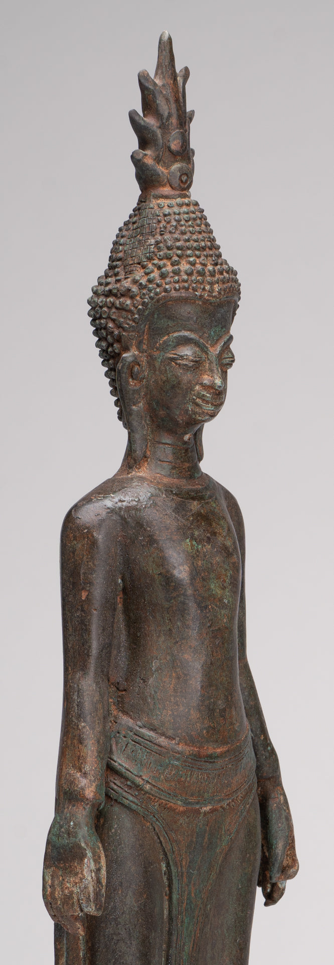 Buddha Statue - Antique Laos Style Standing Buddha Statue in Varada or Charity Mudra - 50cm/20"