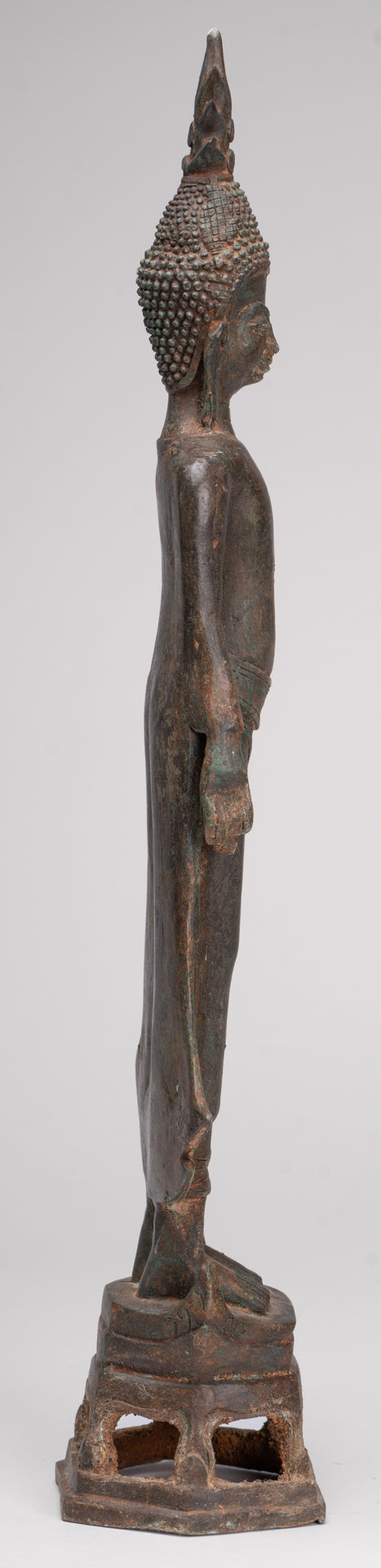 Buddha Statue - Antique Laos Style Standing Buddha Statue in Varada or Charity Mudra - 50cm/20"