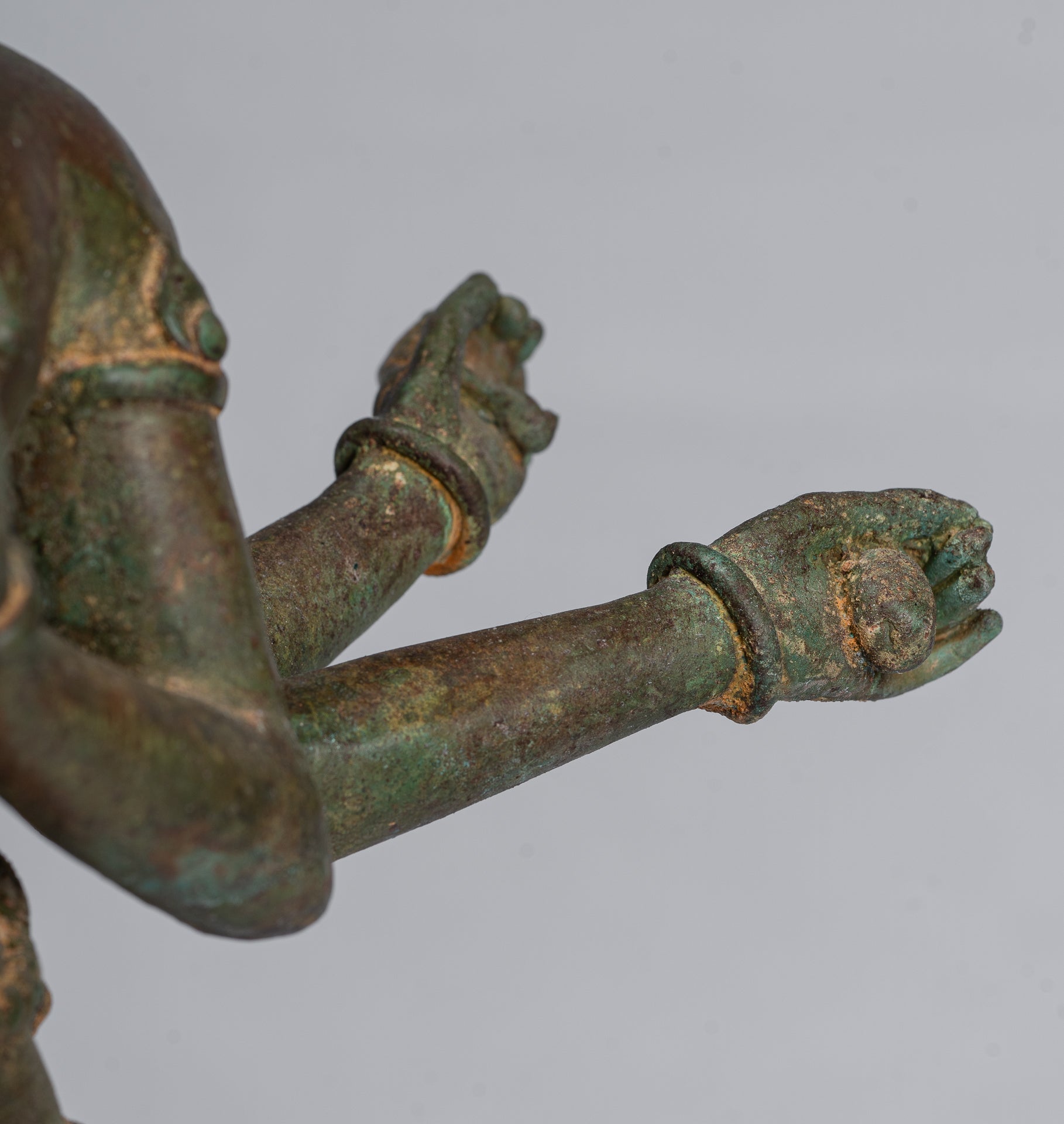 Brahma Statue - Antique Indian Style Standing Bronze Brahma 6 Arms - Hindu God Creation - 58cm/23"