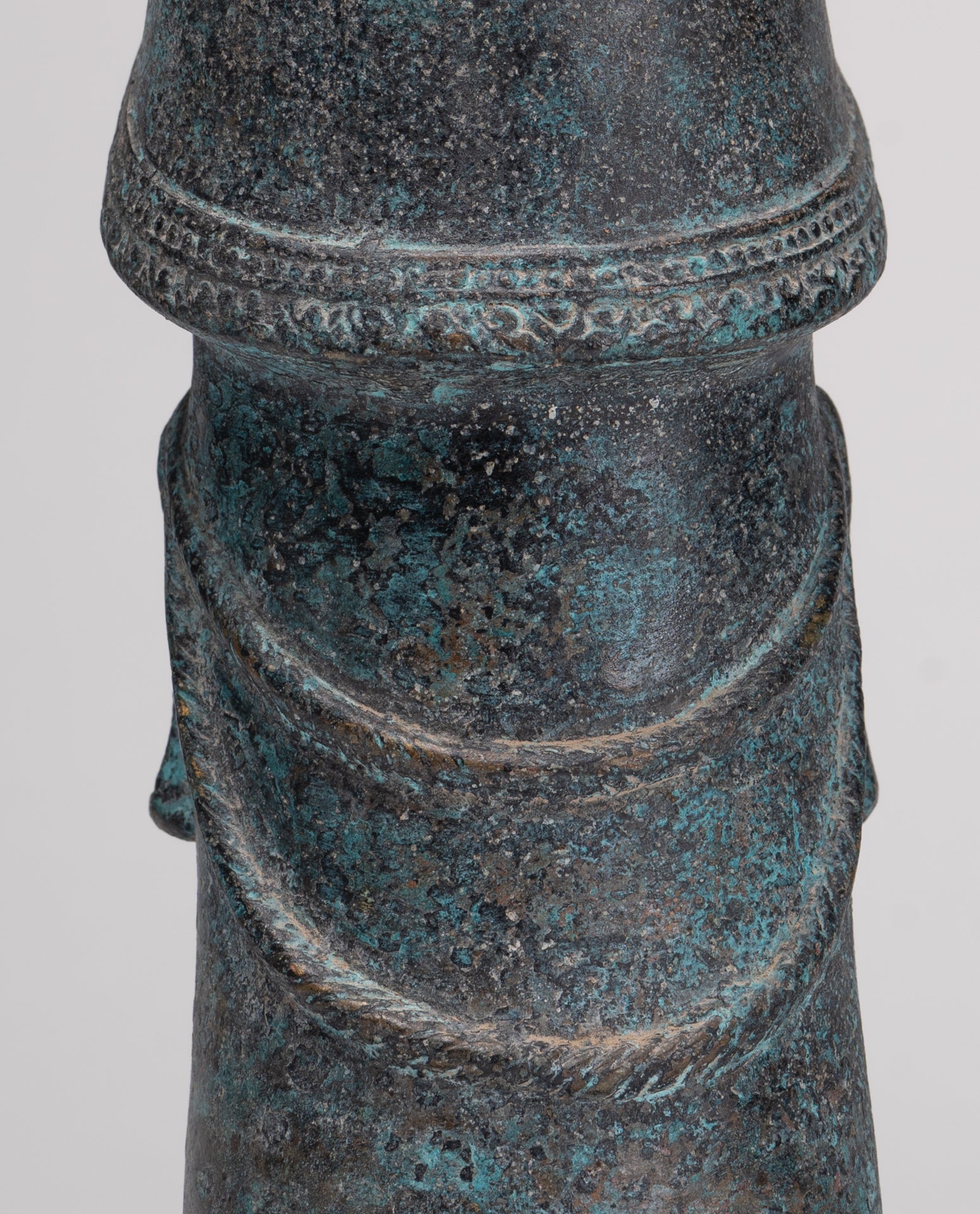Antique Khmer Style Bronze Shiva Linga / Lingnum - 22cm/9"