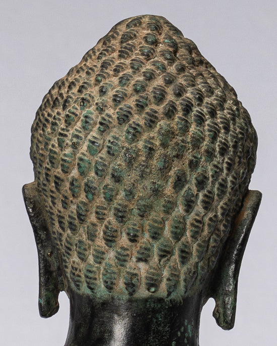 Antike Khmer Style Bronze Vishnu Torso Statue-Protector & Preserver-25cm/10 "