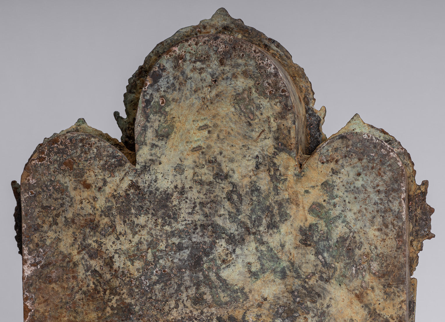 Statue de Bouddha – Statue de Bouddha d'enseignement javanais en bronze de style indonésien antique – 32 cm/13"