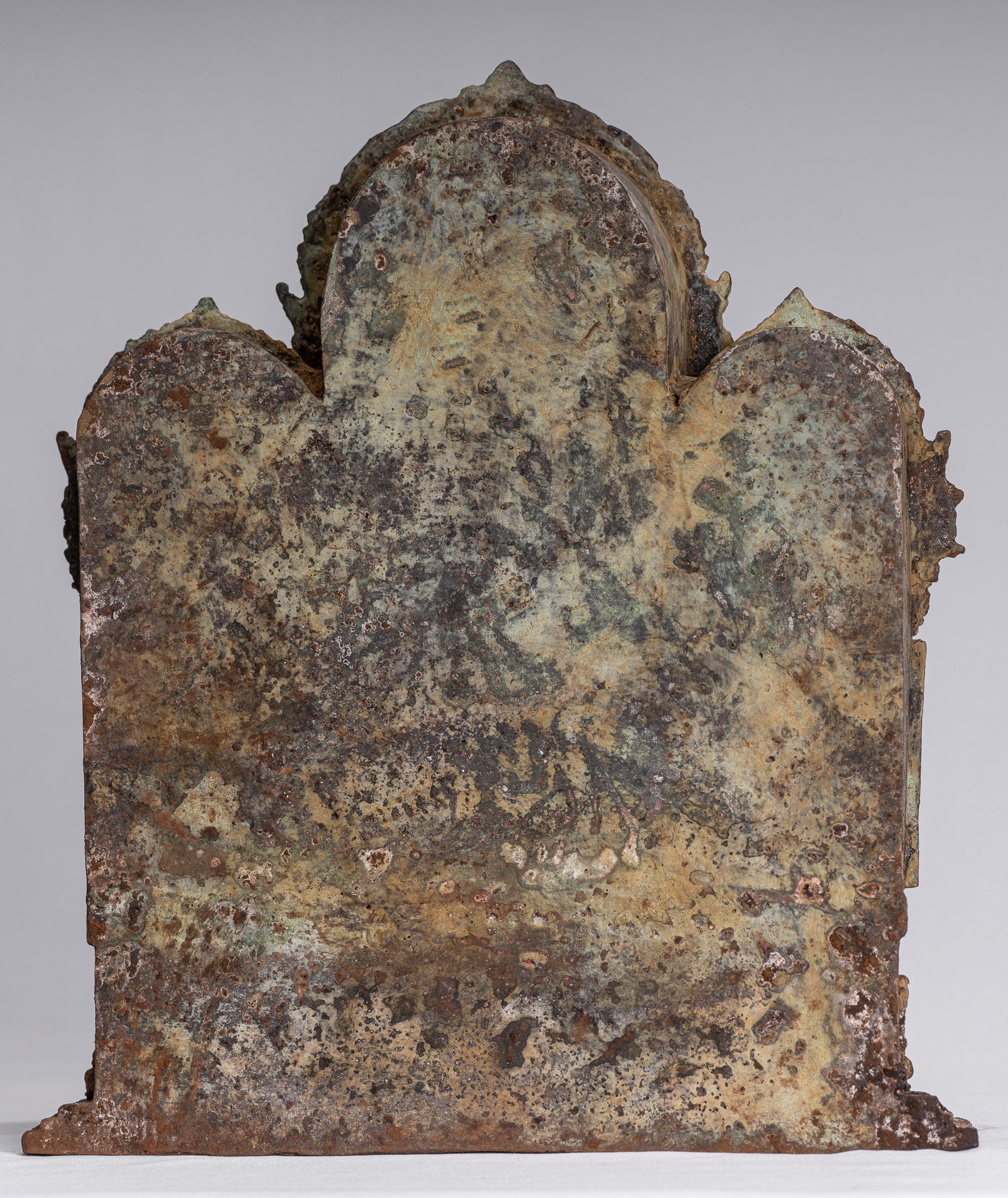 Statue de Bouddha – Statue de Bouddha d'enseignement javanais en bronze de style indonésien antique – 32 cm/13"