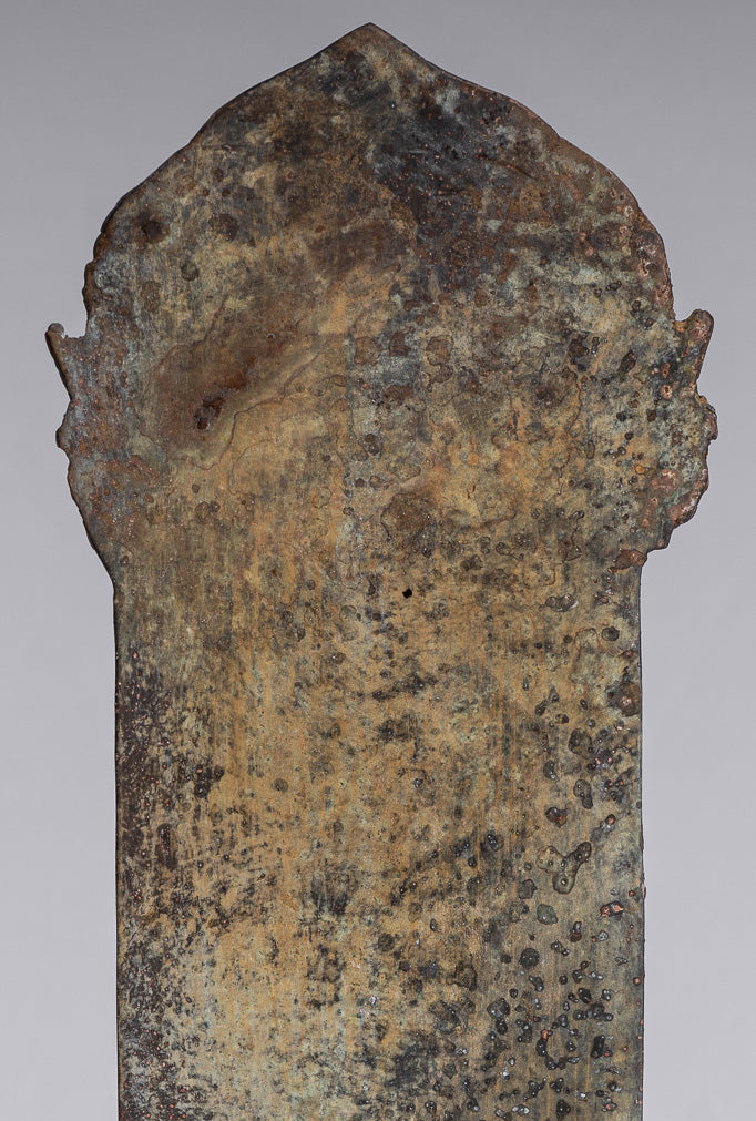 Estatua de Buda - Estilo indonesio antiguo de bronce de bronce Javanese Buda - 37 cm/15 "