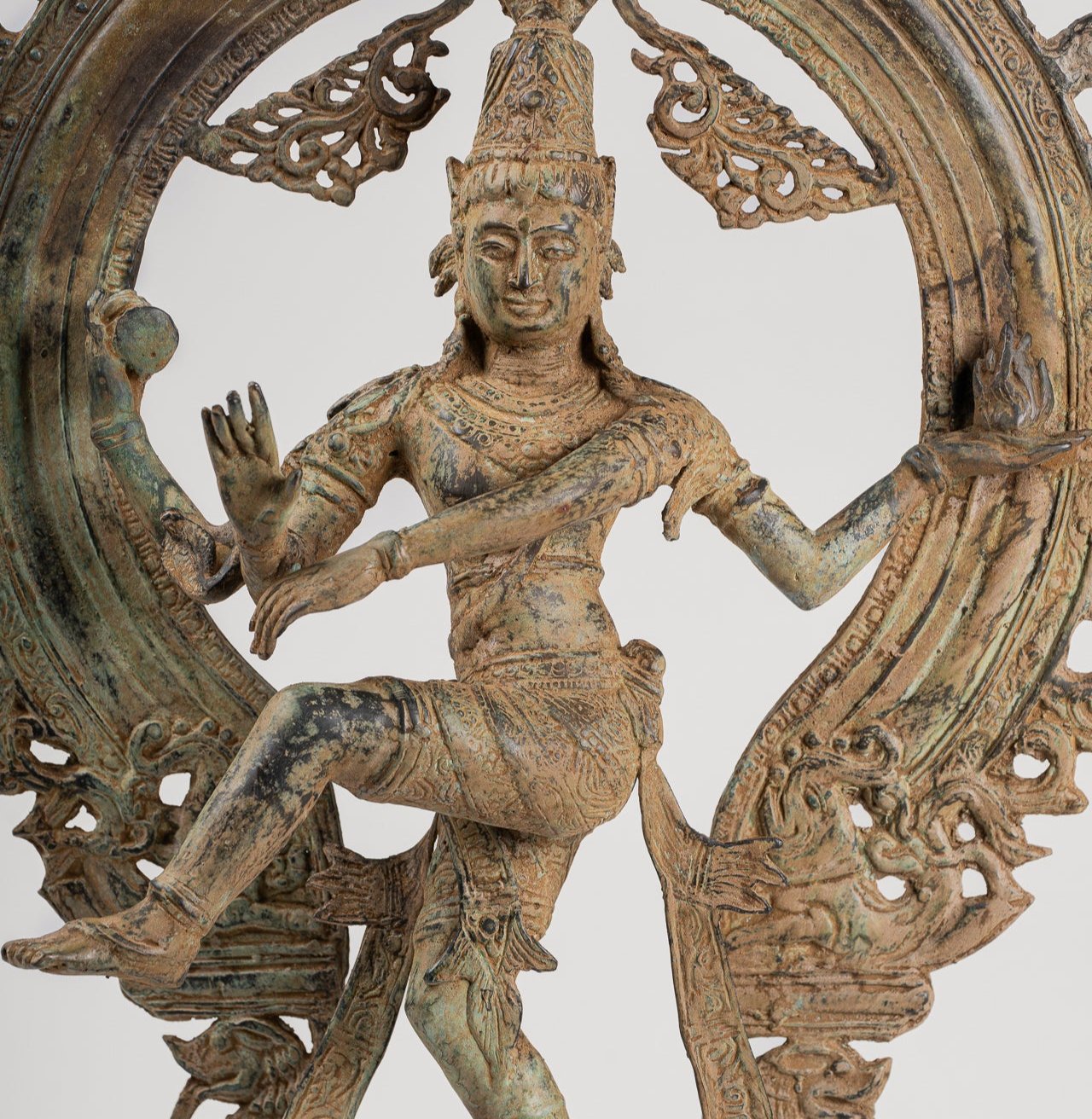 Shiva Statue - Antique Javanese Style Bronze Dancing Shiva statue as Lord Nataraja - 58cm(23") Tall