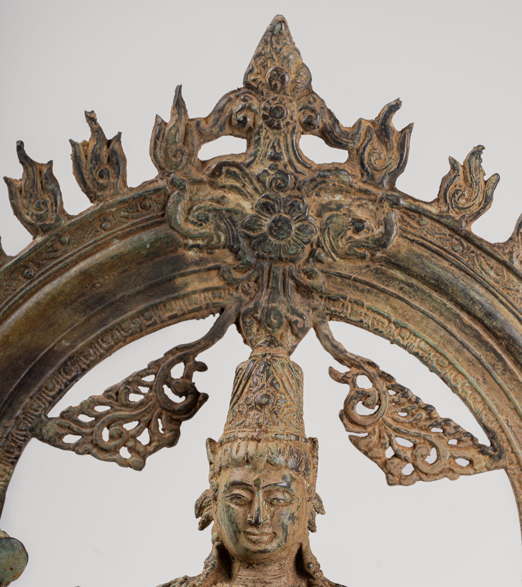 Shiva Statue - Antique Javanese Style Bronze Dancing Shiva statue as Lord Nataraja - 58cm(23") Tall