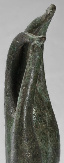 Antiguo de estilo tailandés montado en el sudeste asiático Bronce Thai Enseñh Hand - 30 cm/13 "