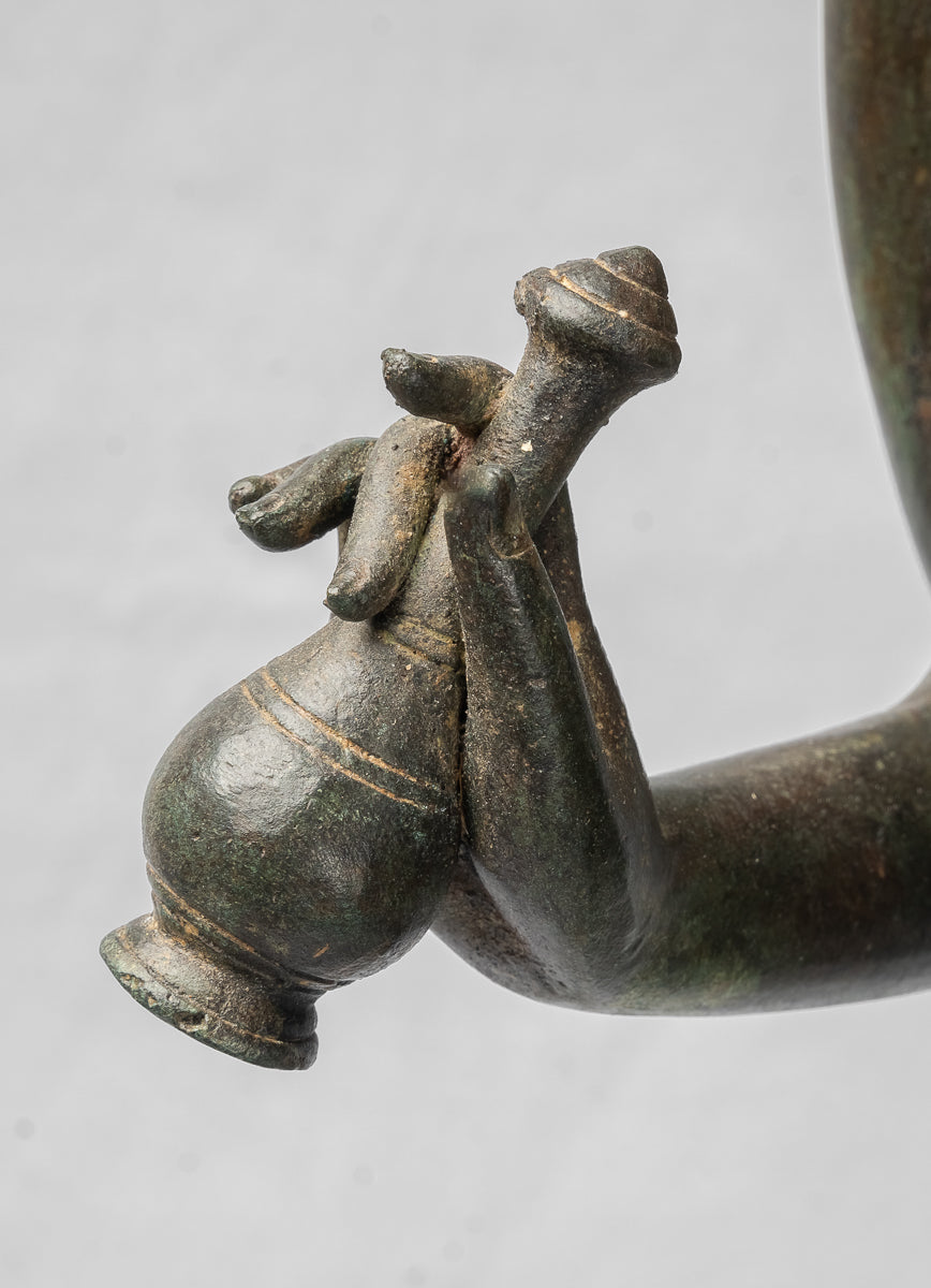 Estatua de Vishnu - Estatua de bronce de pie de estilo tailandés antiguo Vishnu - 94cm/38 "