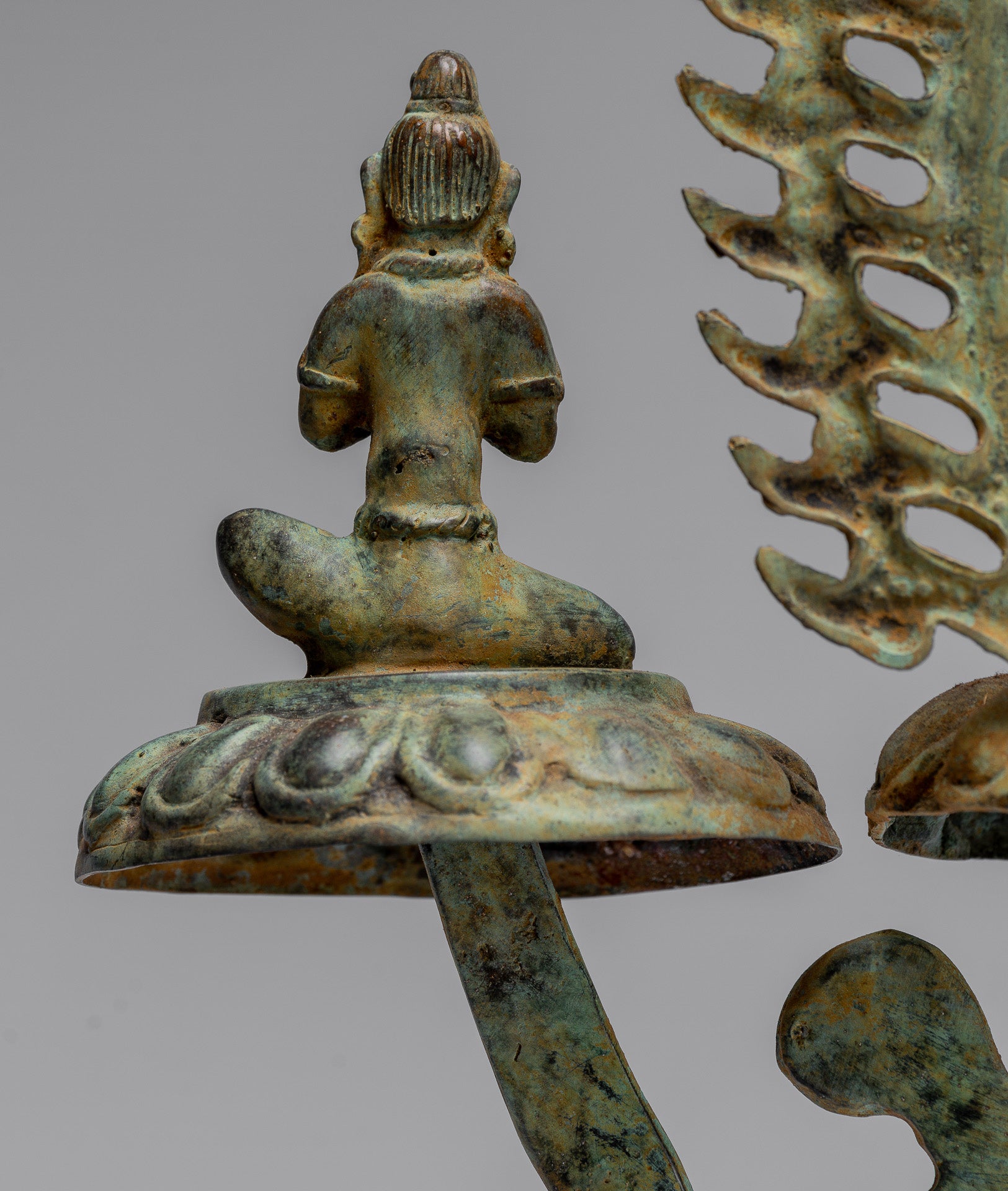 Statue de Bouddha - Statue de bouddha de méditation javanaise de style indonésien antique - 49cm / 20 "