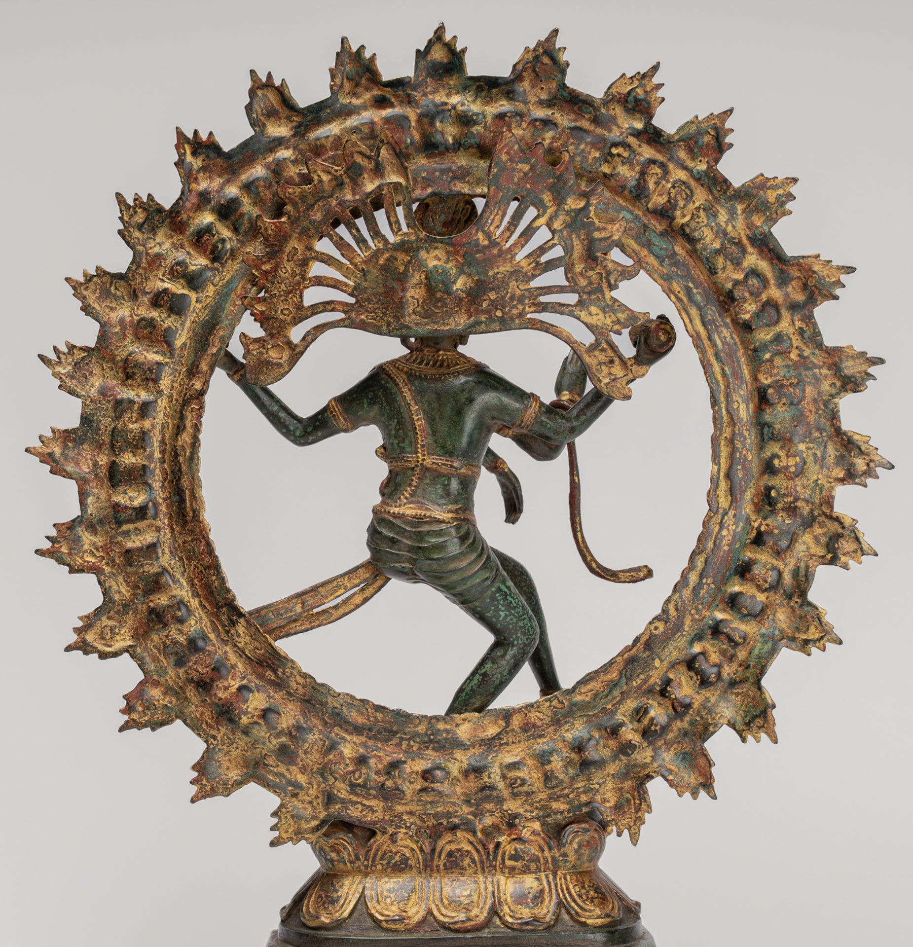 Shiva Statue - Antique Indian Style Bronze Dancing Shiva statue as Lord Nataraja - 42cm(17") Tall