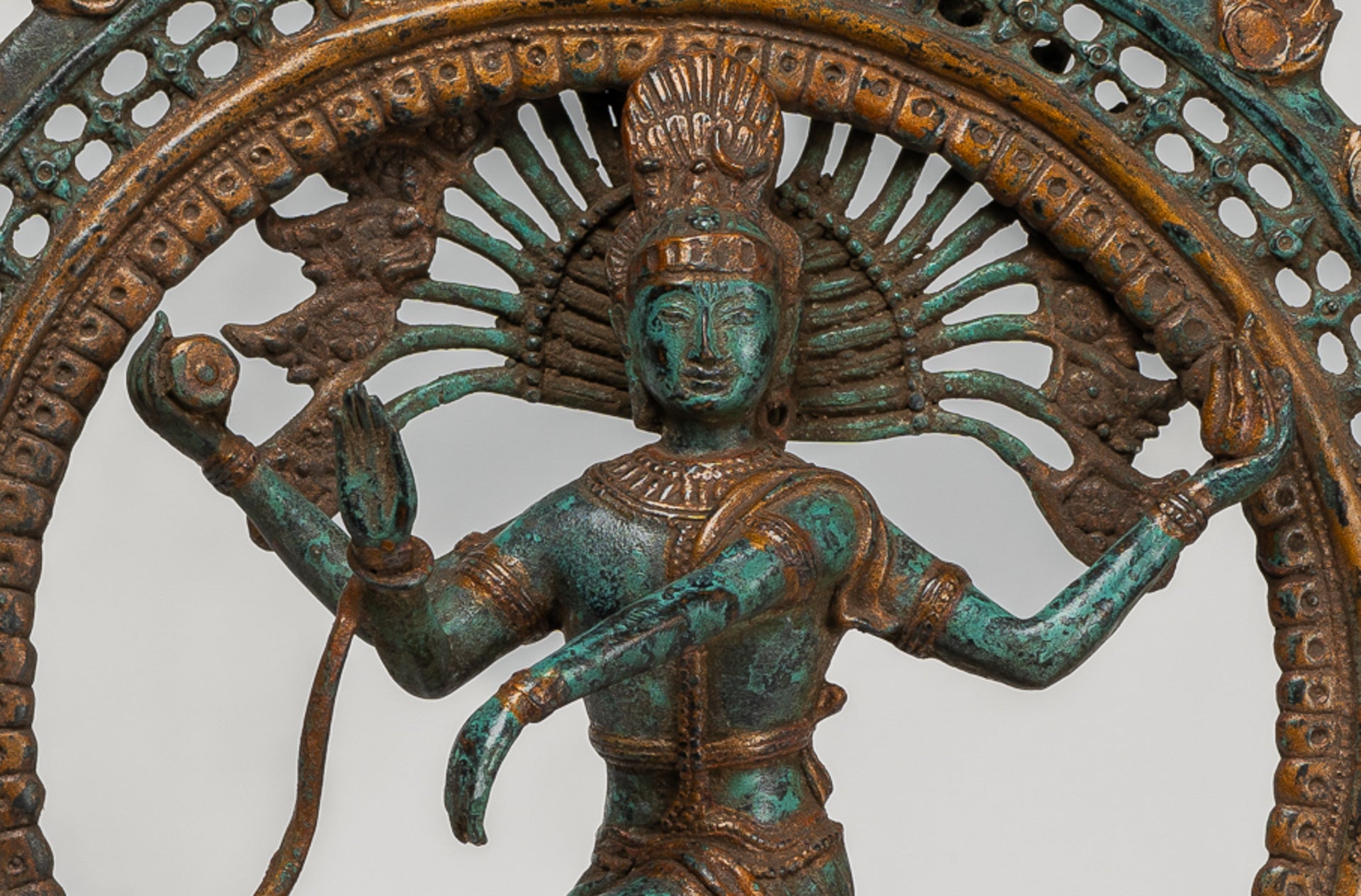Antique Indian Style Bronze Dancing Shiva statue as Lord Nataraja - 42cm/17"