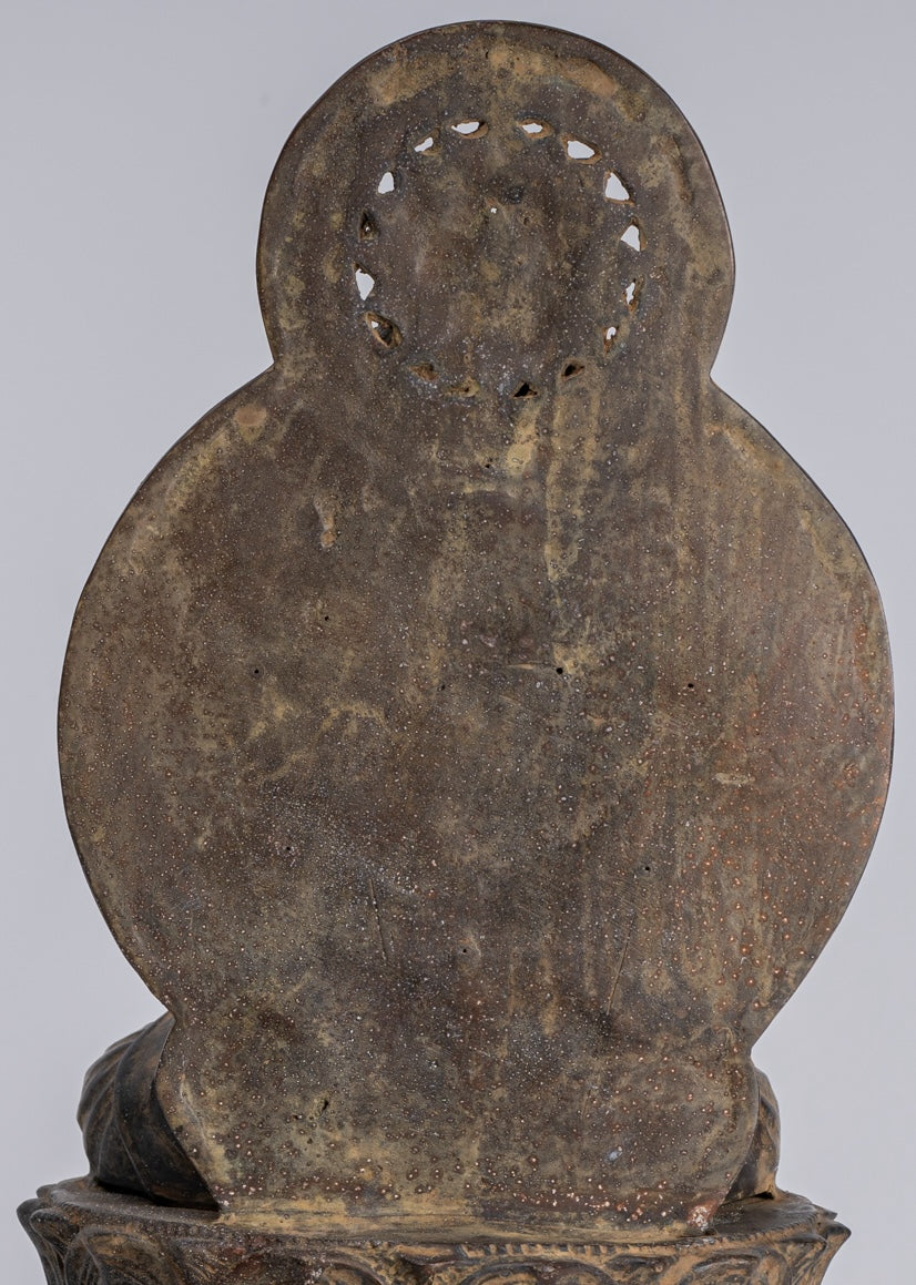 Statue Buddha - Antique in stile giapponese seduto Insegnamento Buddha Statue - 38 cm/15 "