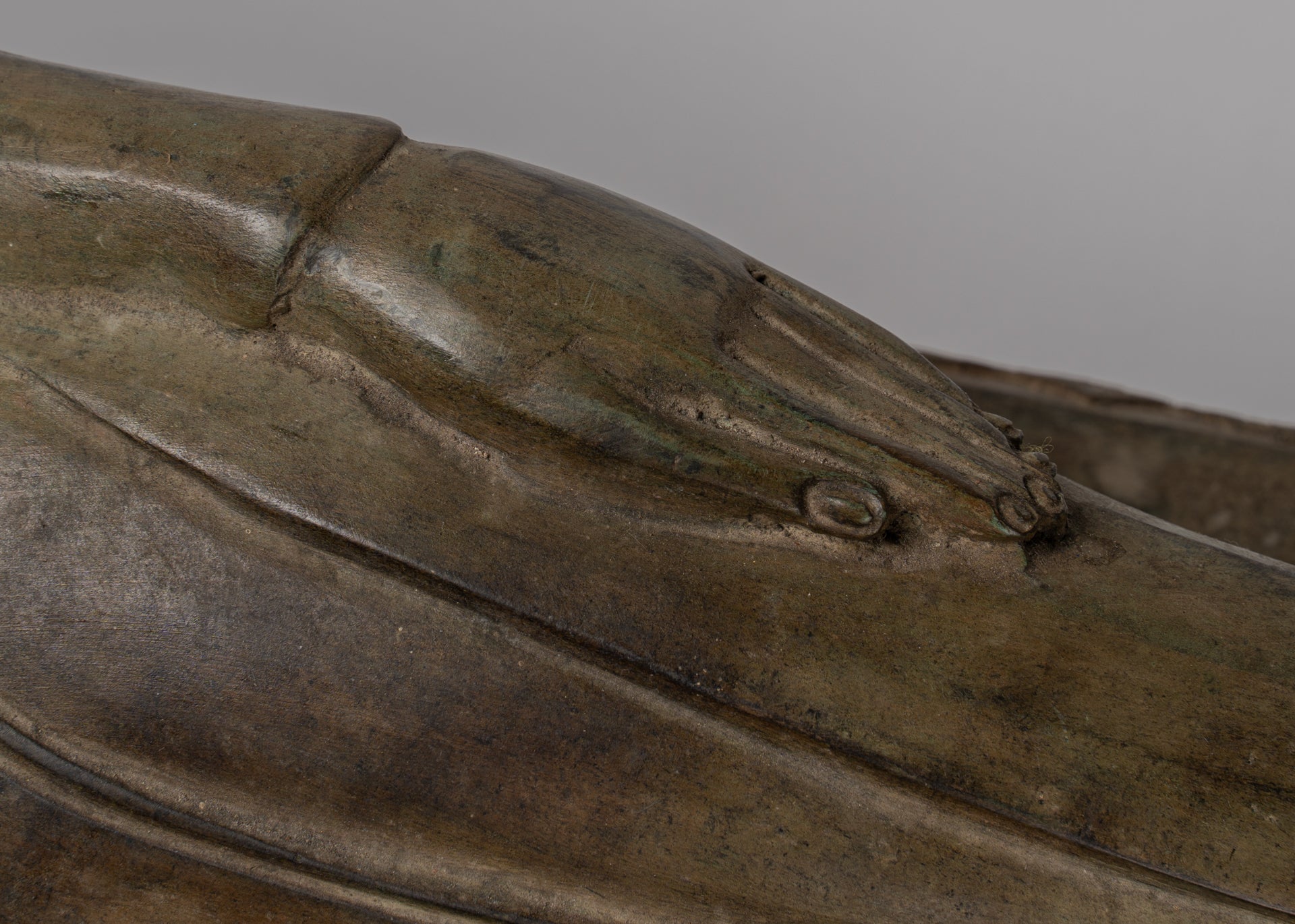 Estatua de Buda - Estatua de Buda de Nirvana de estilo tailandés de estilo antiguo - 97cm/39 "