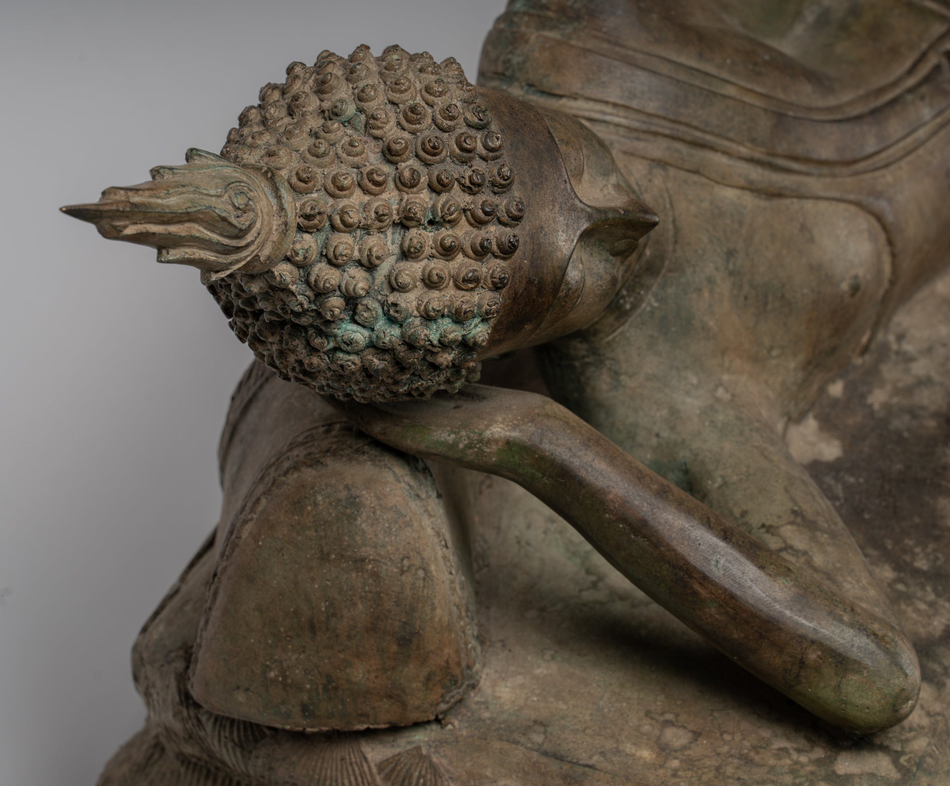 Estatua de Buda - Estatua de Buda de Nirvana de estilo tailandés de estilo antiguo - 97cm/39 "