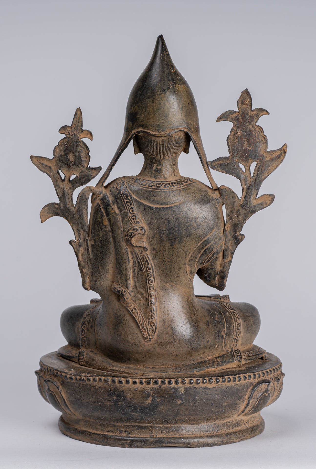 Statua Lama - Antique in stile Tibet Seduto Insegnamento Lama Statua - 33cm/13 "