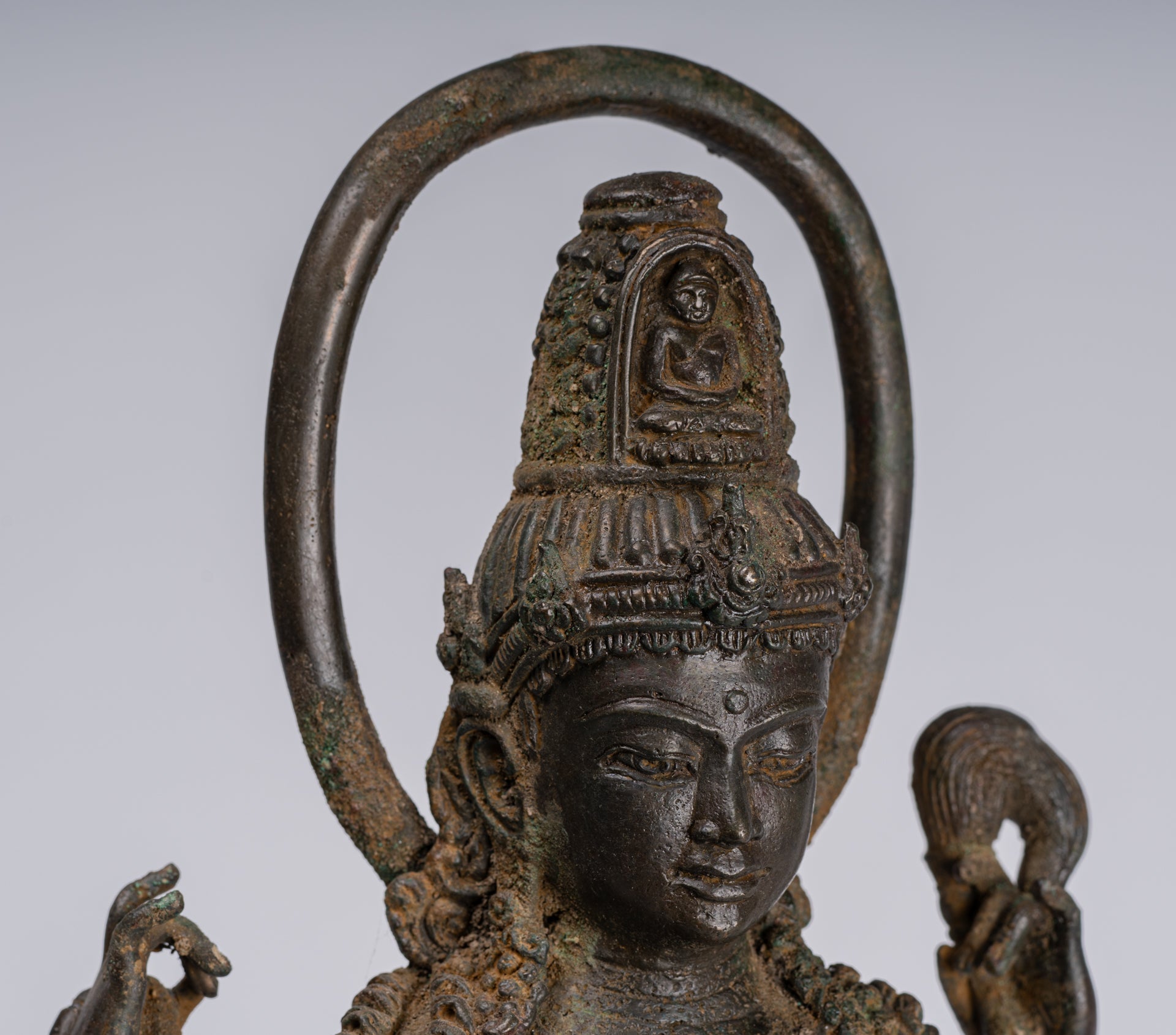 Statua Bodhisattva - Antique stile indonesiano Javanese Avalokitesvara Bodhisattva Statua - 51cm/20 "