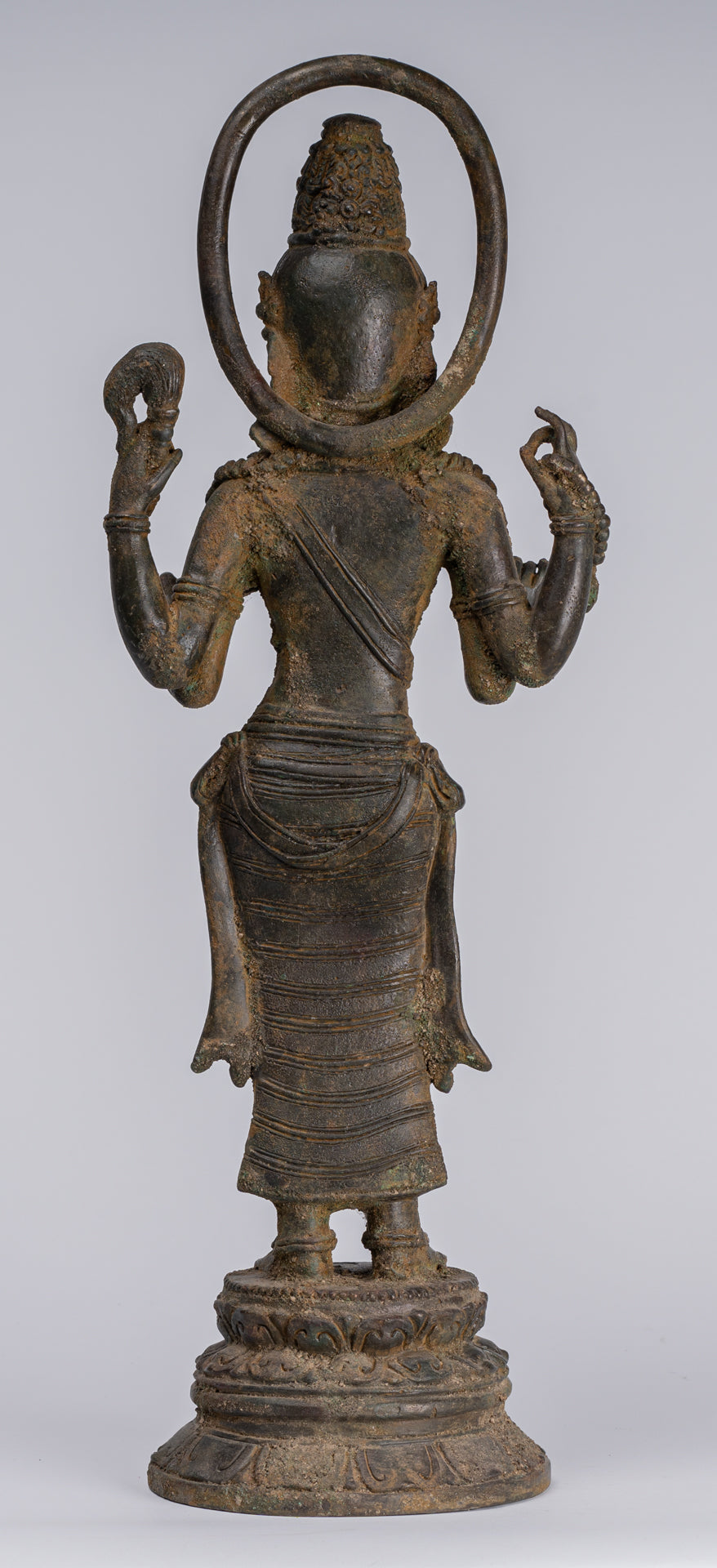 Statua Bodhisattva - Antique stile indonesiano Javanese Avalokitesvara Bodhisattva Statua - 51cm/20 "
