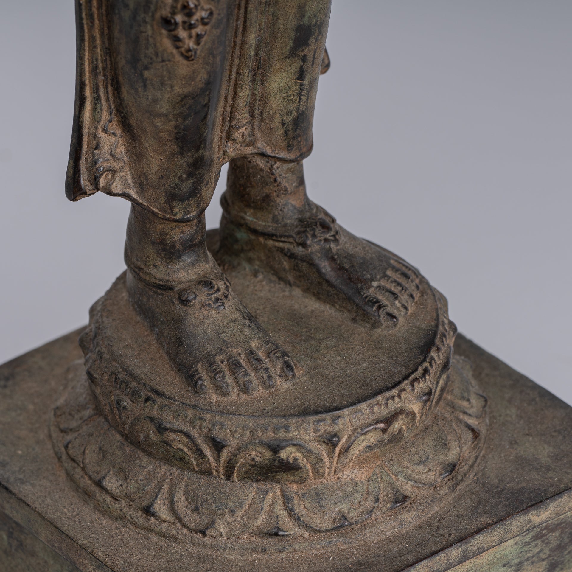 Statua Brahma - Antique stile indonesiano Majapahit in piedi Bronzo Brahma Statua - 50 cm/20 "