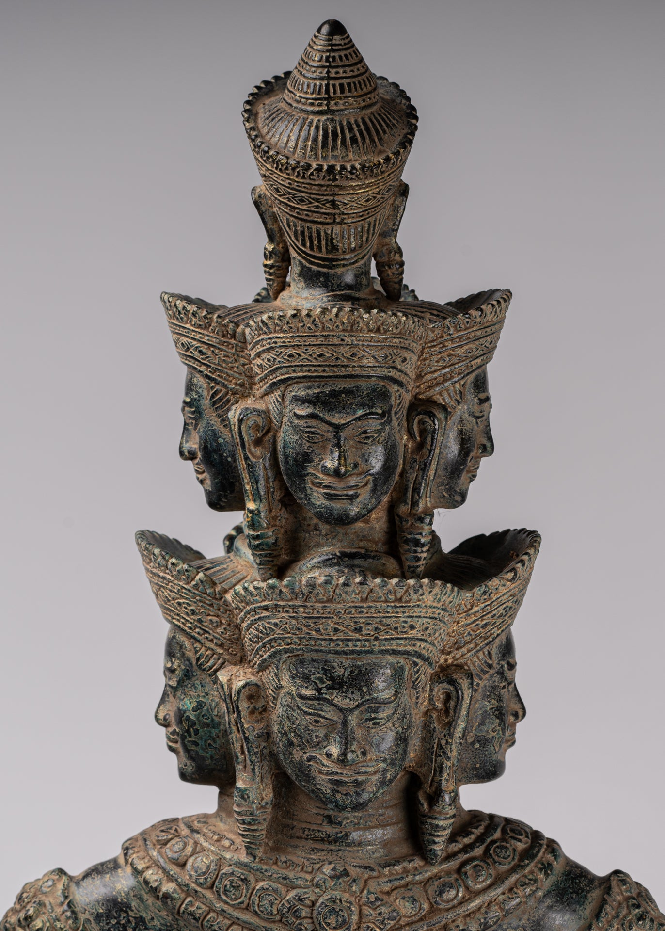 Estatua de la deidad - Bayón de estilo jemer antiguo Prajnaparamita Statue / Goddess - 79cm / 32 "