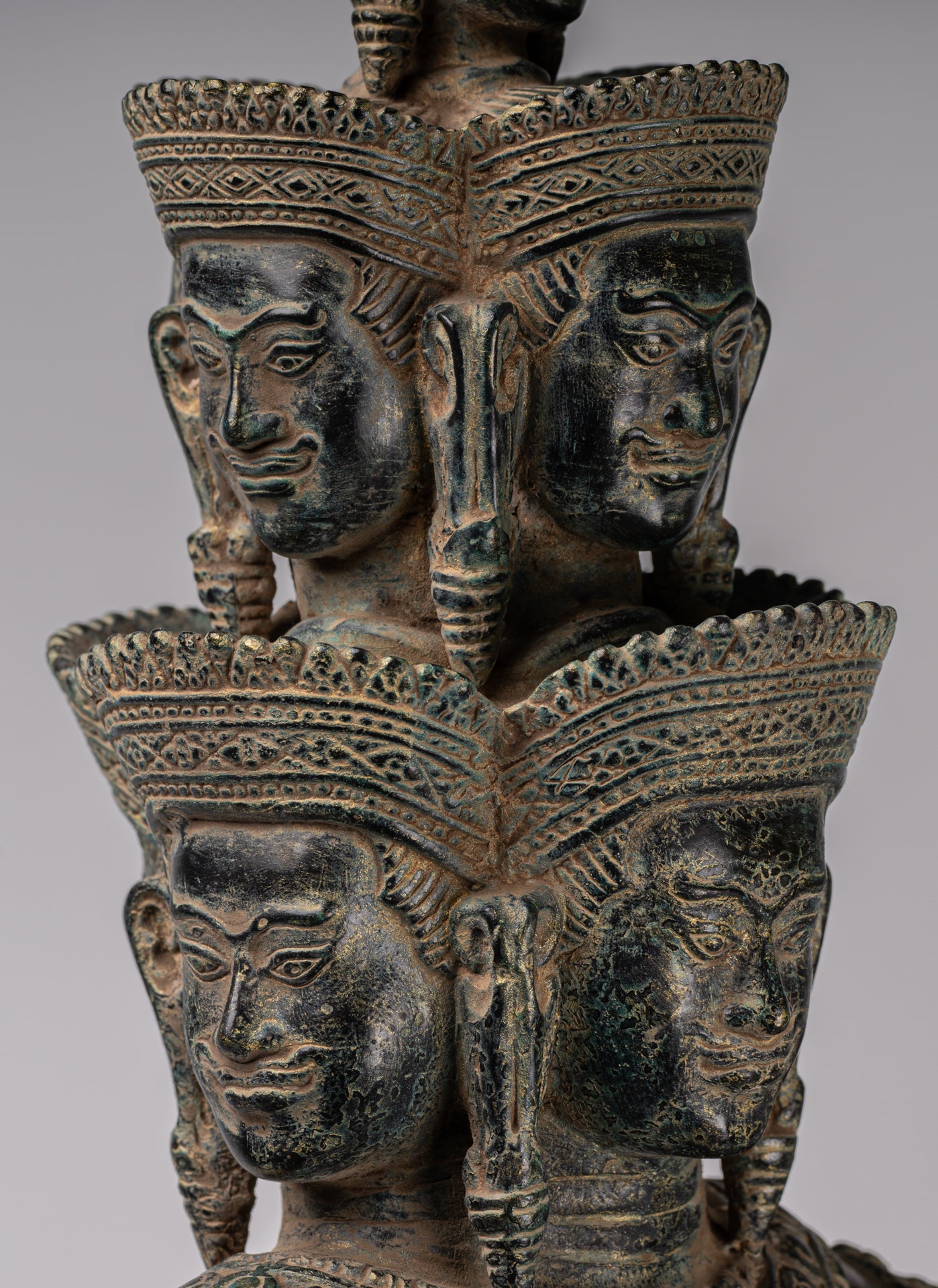 Estatua de la deidad - Bayón de estilo jemer antiguo Prajnaparamita Statue / Goddess - 79cm / 32 "