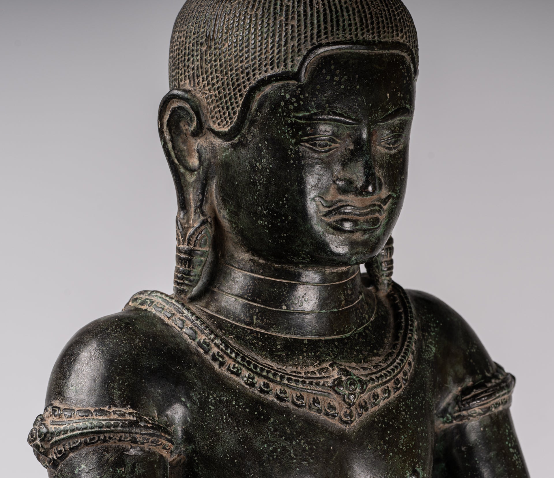 Estatua de Vishnu - antiguo estilo de bronce de estilo rup de pie Khmer Vishnu - 84cm / 34 "