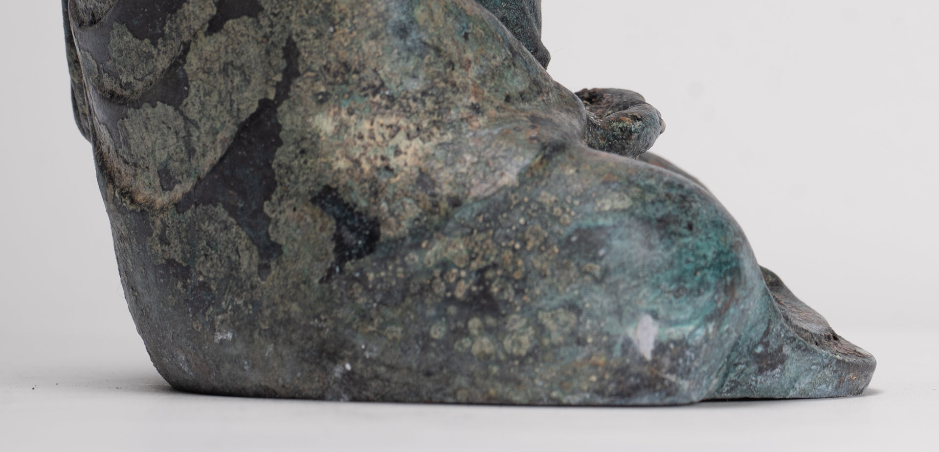 Japanese Buddha - Antique Japanese Style Bronze Seated Meditation Amitabha Buddha Statue - 18cm/7"