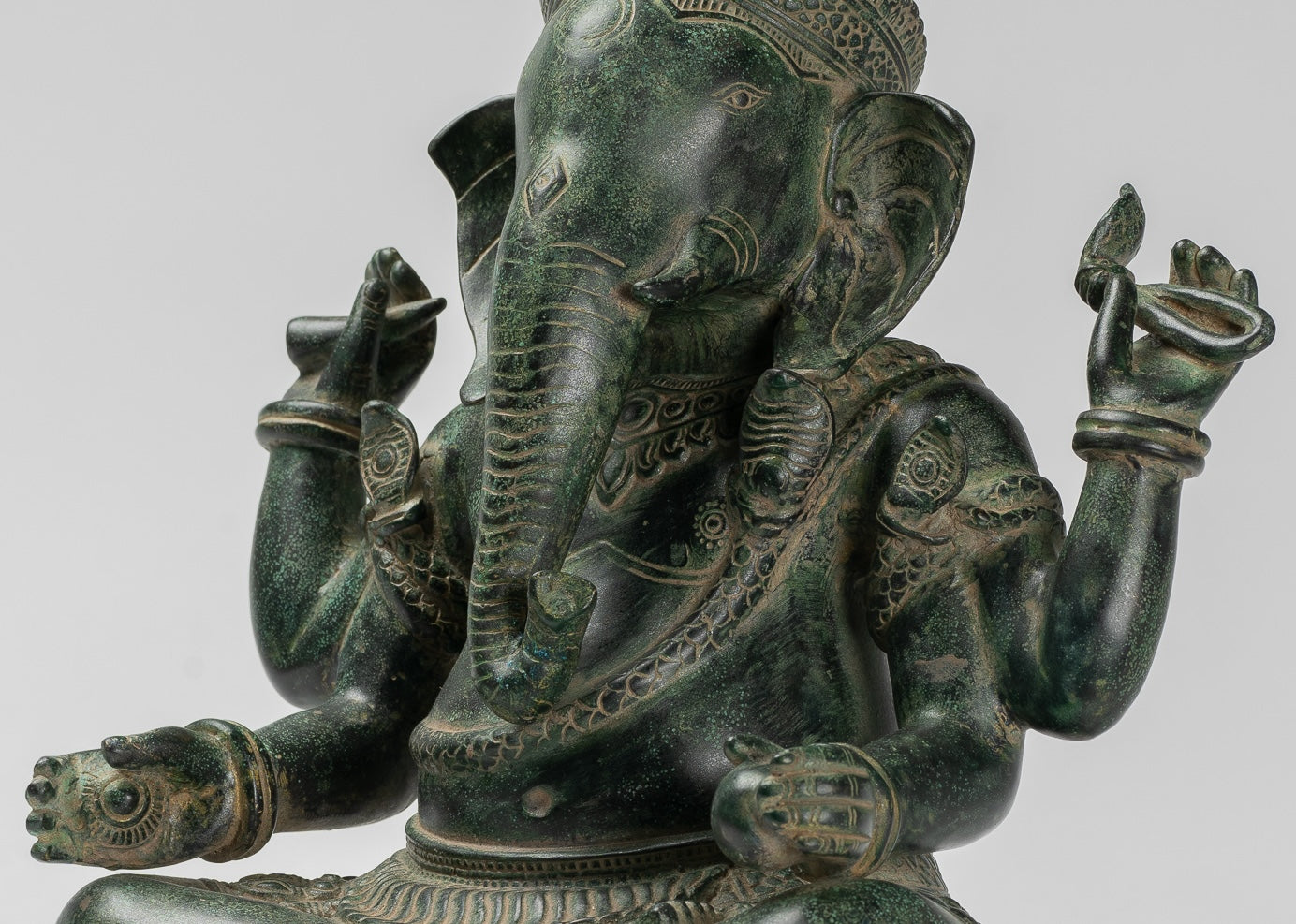 Estatua de Ganesha - Estatua Angkor Angkor Wat Wat Wat, de antiguo jemer, estatua de Ganesh - 40 cm/16 "