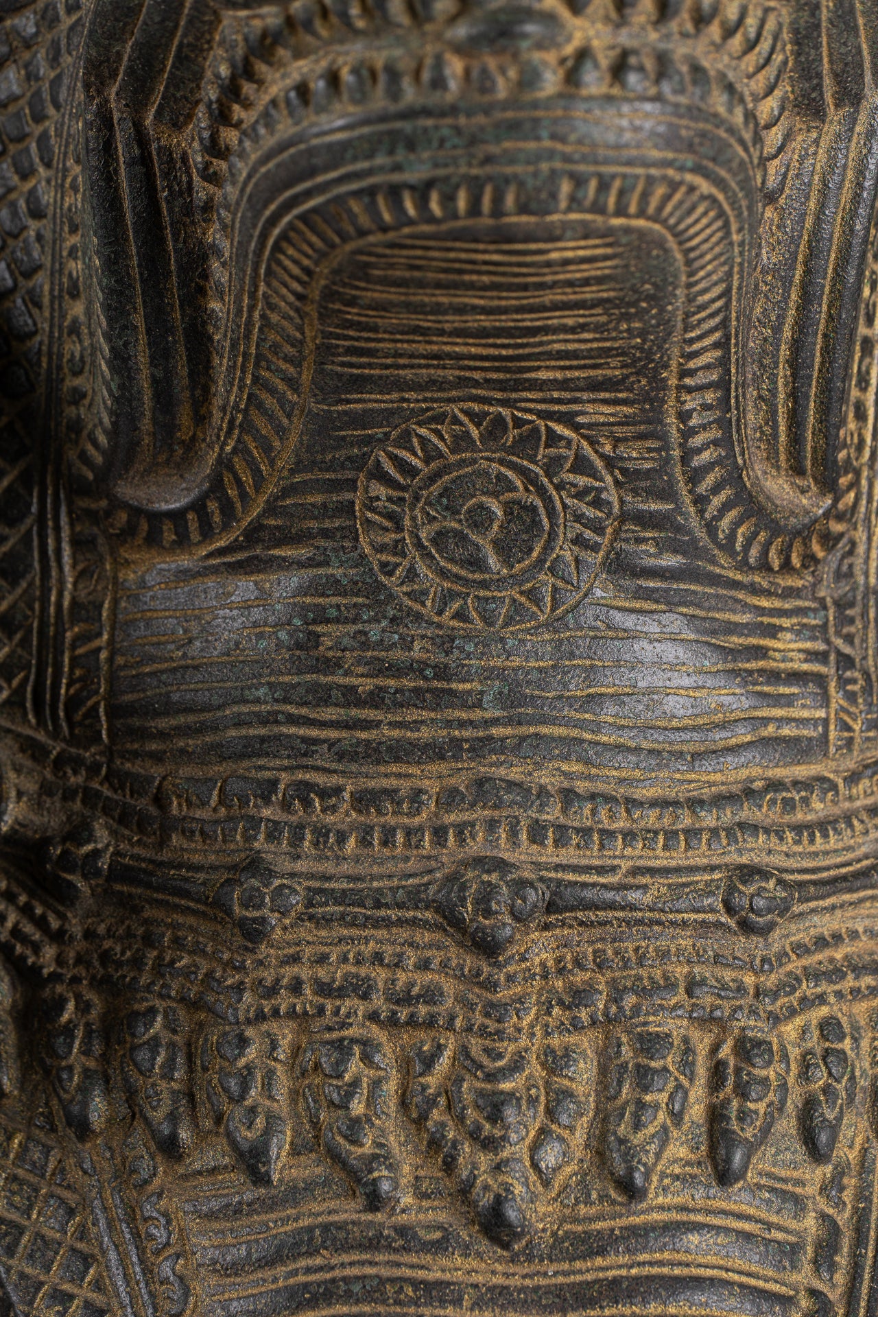 Naga Statue - Antique Khmer Style Bronze Protective Naga, Snake or Serpent Statue - 92cm/37"