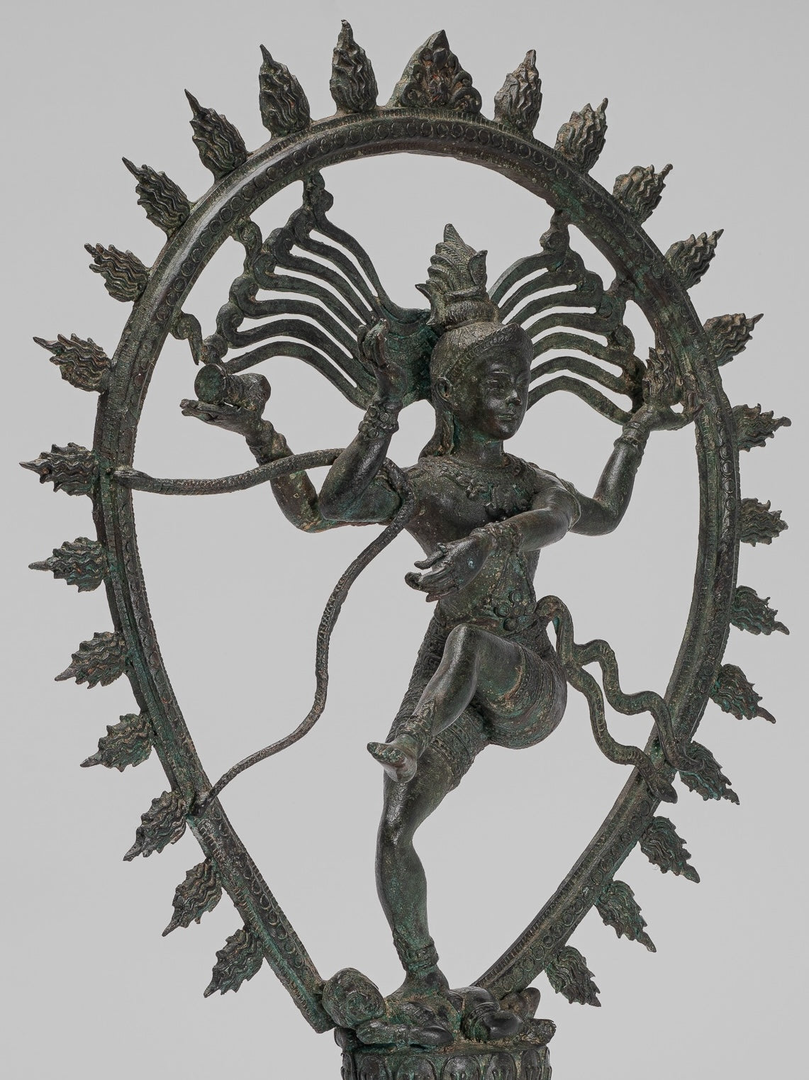 Large Shiva Statue - Antique Indian Style Bronze Dancing Shiva statue as Lord Nataraja - 67cm(27") Tall