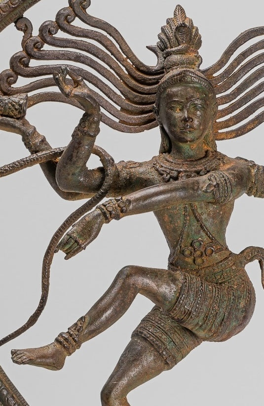 Large Shiva Statue - Antique Indian Style Bronze Dancing Shiva statue as Lord Nataraja - 67cm(27") Tall
