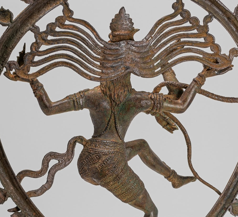 Large Shiva Statue - Antique Indian Style Bronze Dancing Shiva statue as Lord Nataraja - 67cm(27") Tall