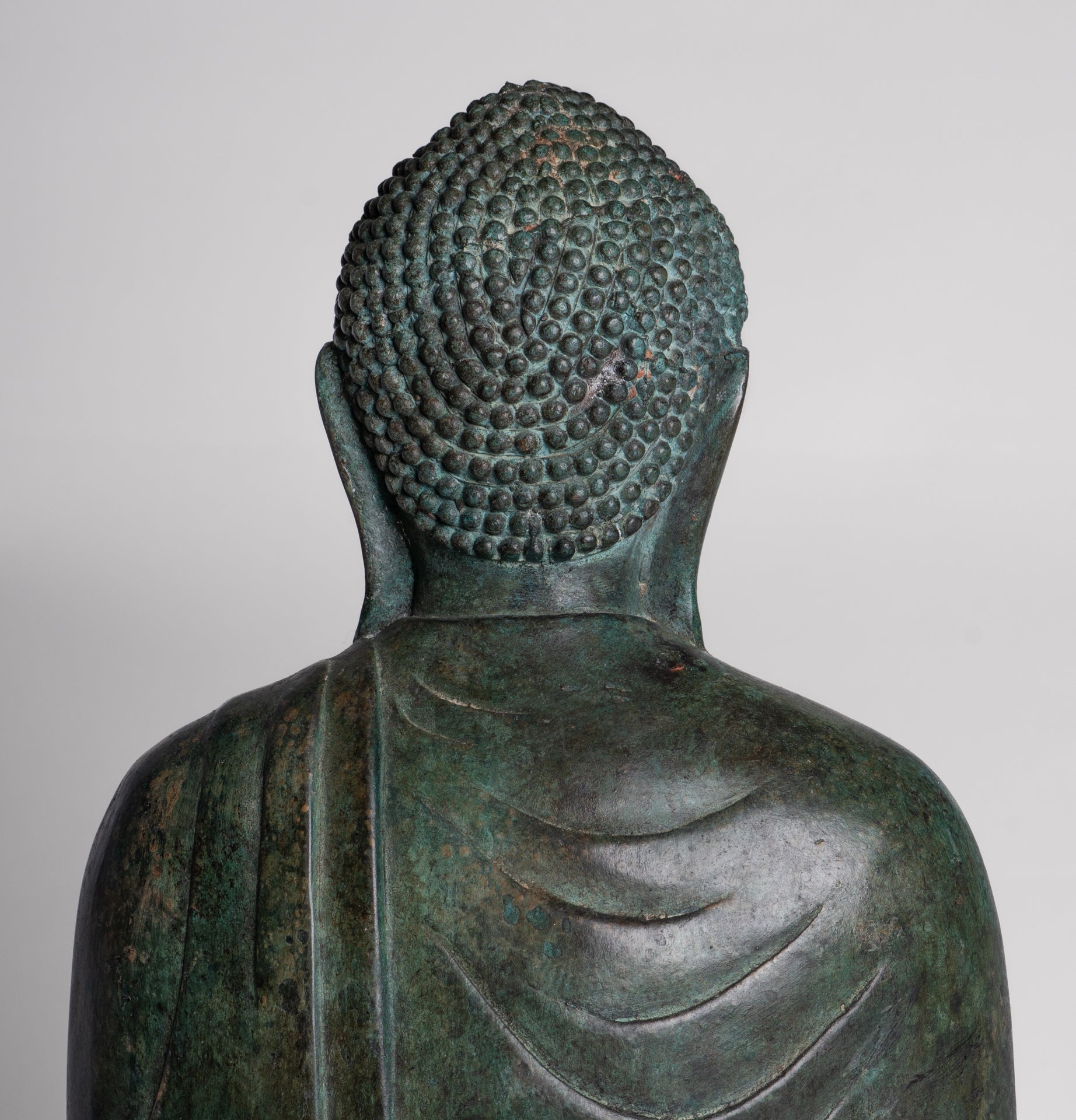 Japanese Buddha - Antique Japanese Style Bronze Seated Meditation Amitabha Buddha Statue - 38cm/15"