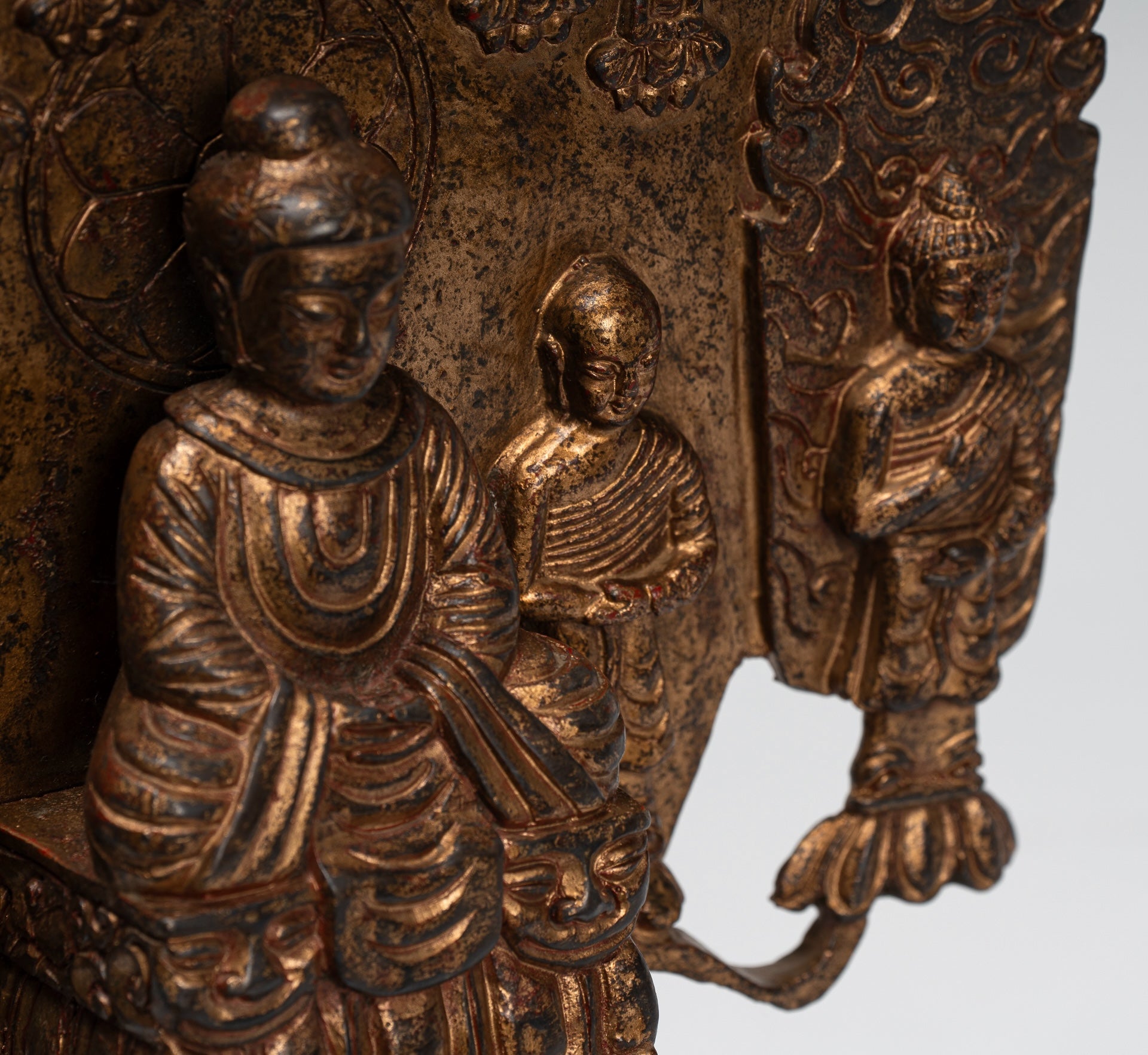 Japanese Buddha - Antique Japanese Style Meditation Amitabha Buddha Statue - 25cm/10"