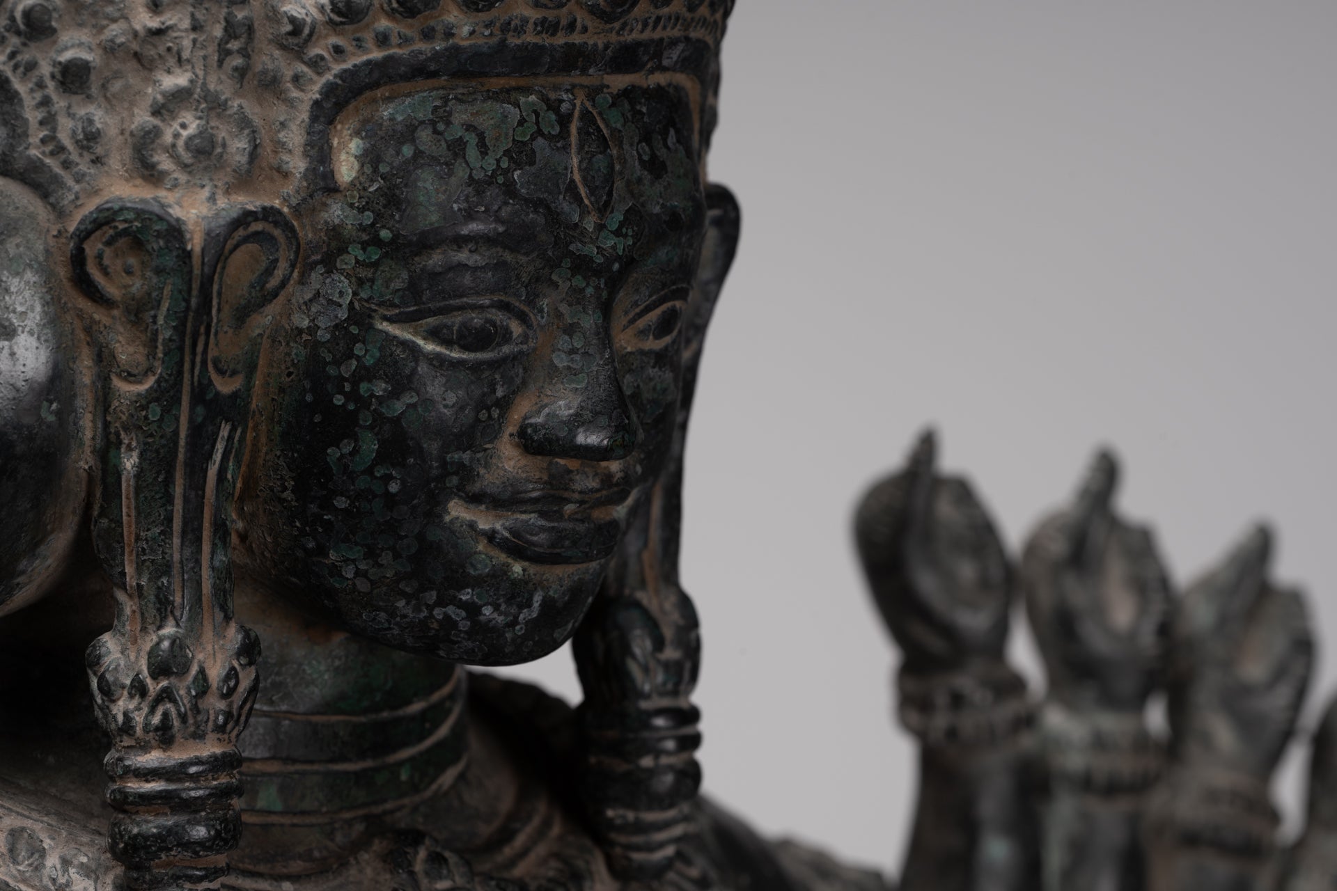 Deity Statue - Antique Khmer Style Angkor Wat Prajnaparamita Statue / Goddess - 110cm/44"