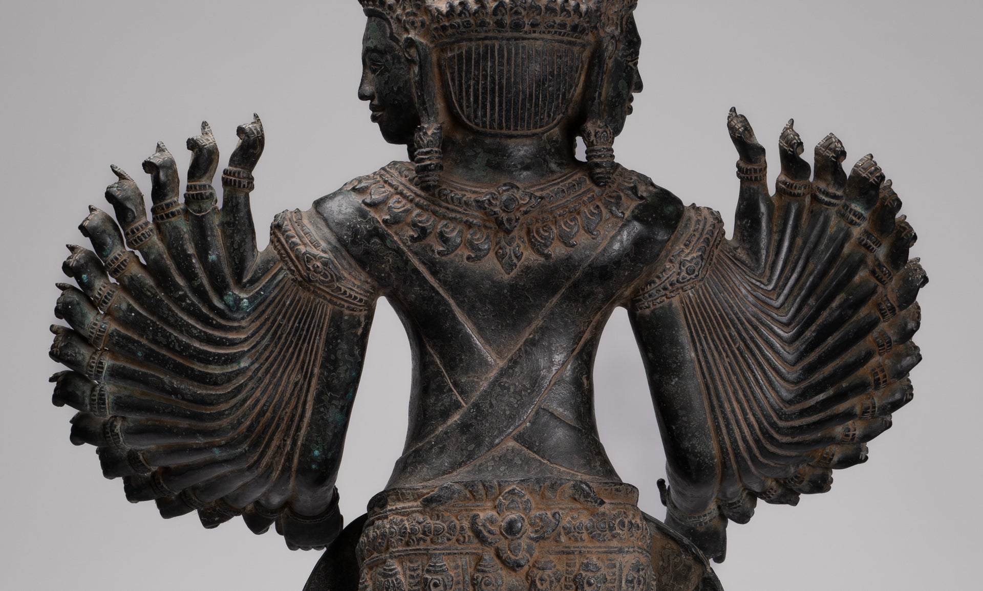 Deity Statue - Antique Khmer Style Angkor Wat Prajnaparamita Statue / Goddess - 110cm/44"