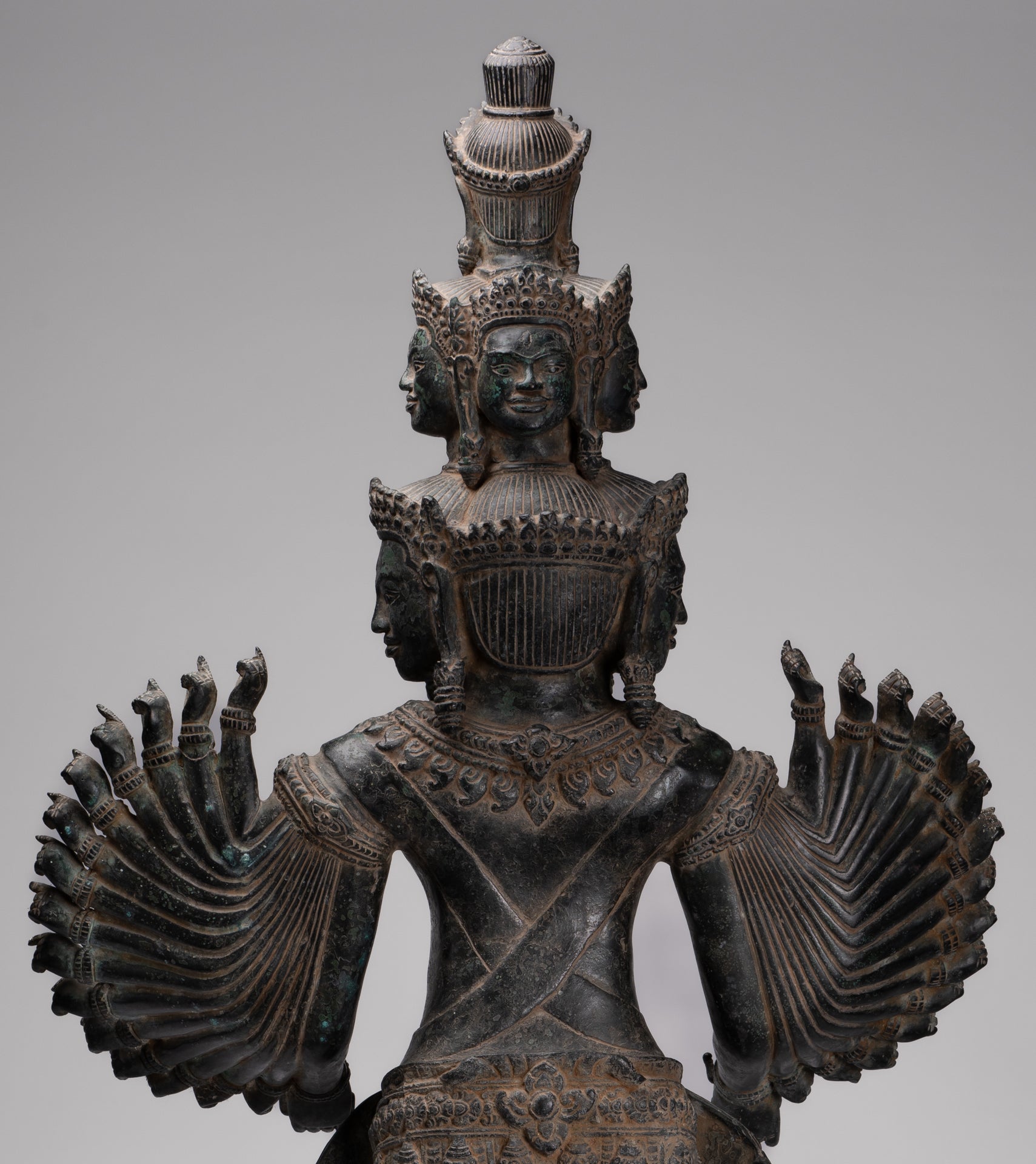 Deity Statue - Antique Khmer Style Angkor Wat Prajnaparamita Statue / Goddess - 110cm/44"