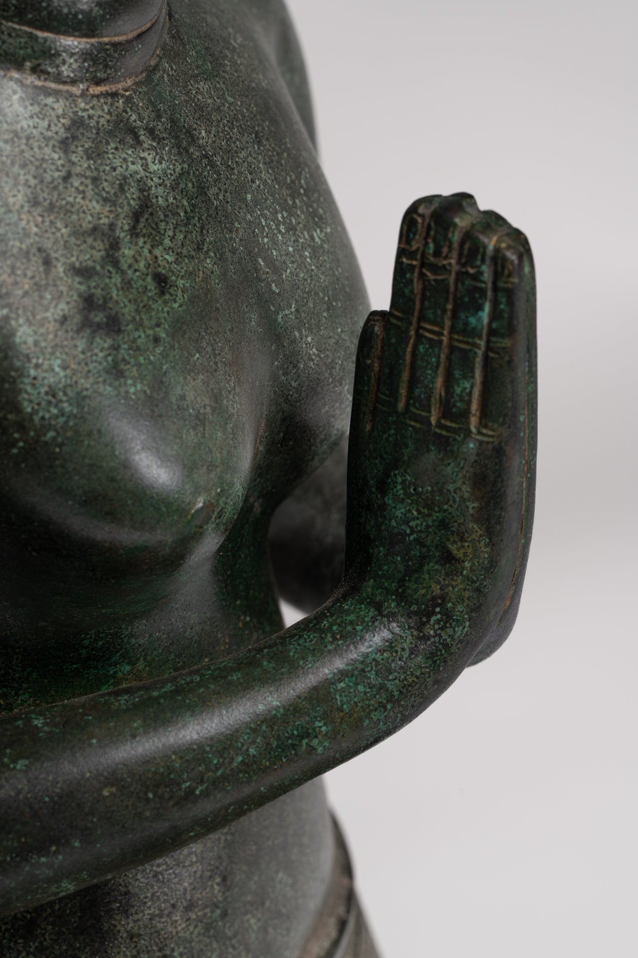 Deity Statue - Antique Khmer Style Bayon Prajnaparamita Statue / Goddess - 54cm/22"