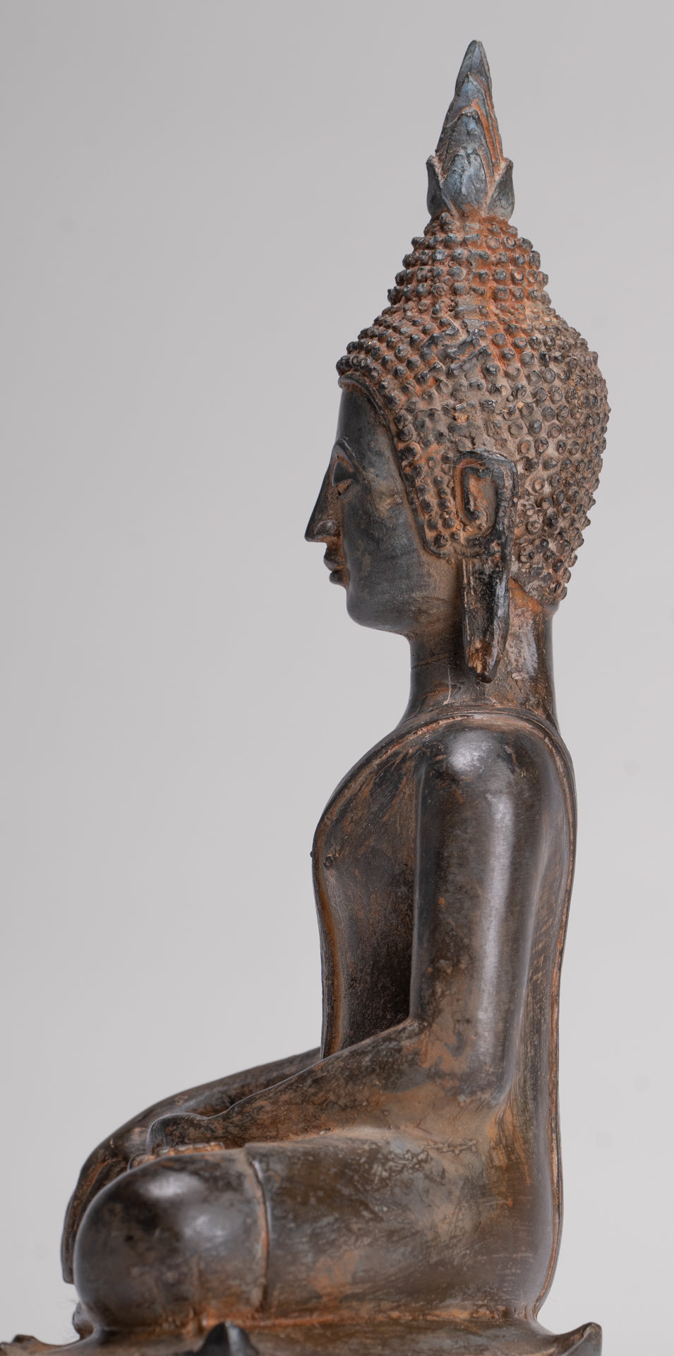 Buddha Statue - Antique Sukhothai Style Thai Enlightenment Buddha Statue - 23.5cm/9"